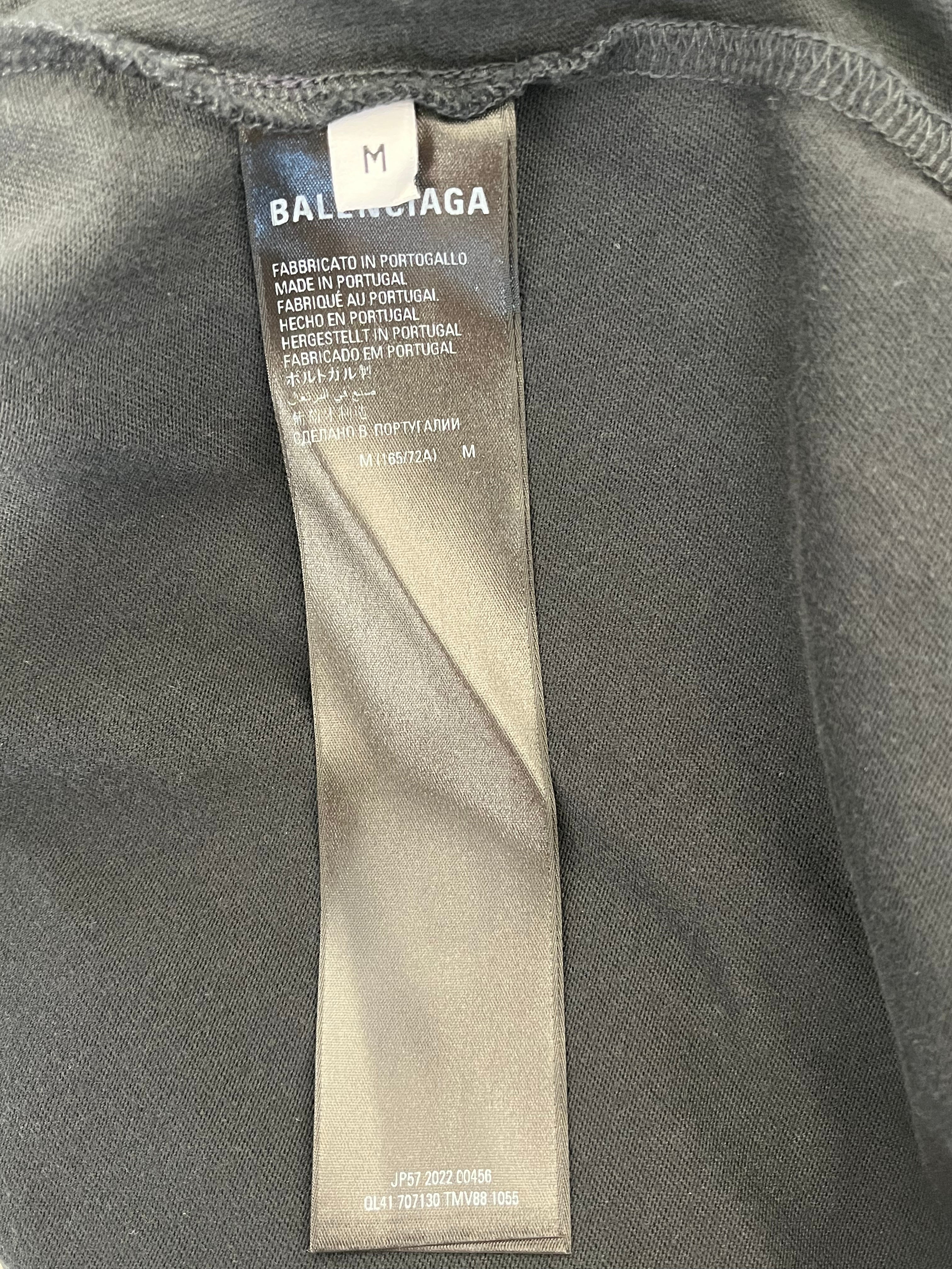 BALENCIAGA/Long Skirt/M/Cotton/BLK/BALENCIAGA VTG JERSEY SKIRT view 4