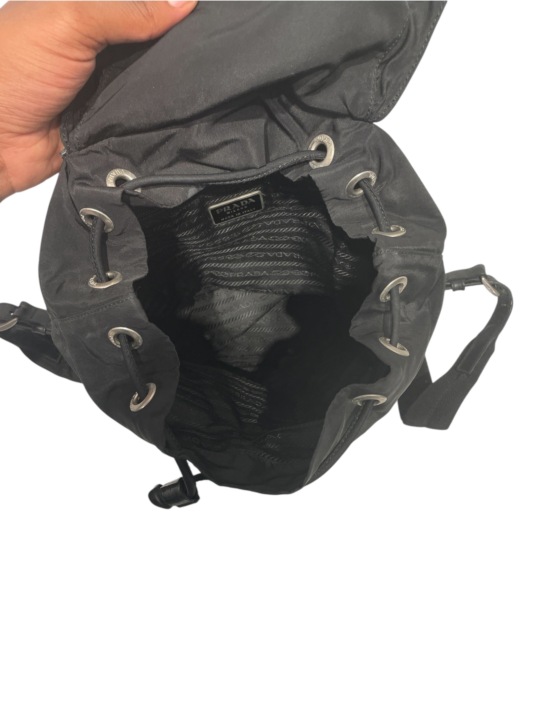 PRADA/Backpack/Nylon/BLK/TESSUTO NYLON BACKPACK view 4