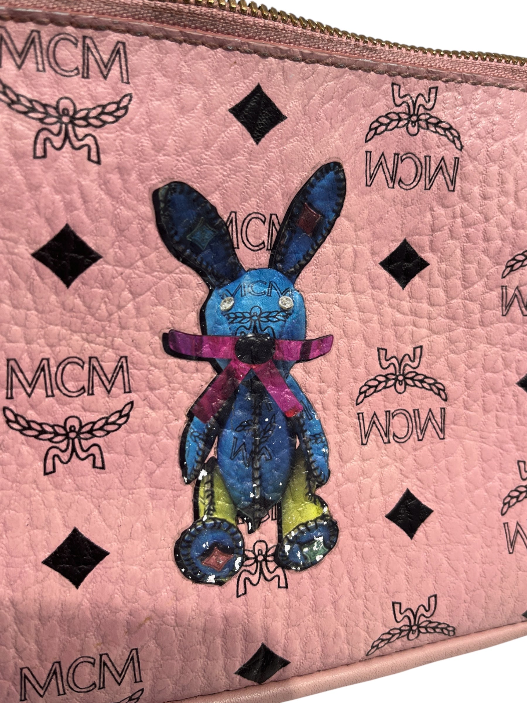 MCM/Bag/Monogram/Leather/PNK/MCM BUNNY BAG view 3