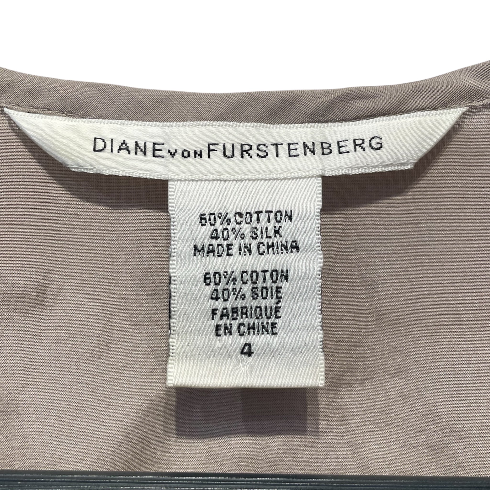 DIANE von FURSTENBERG/LS Blouse/4/Cotton/BLK/RN:84177 view 3