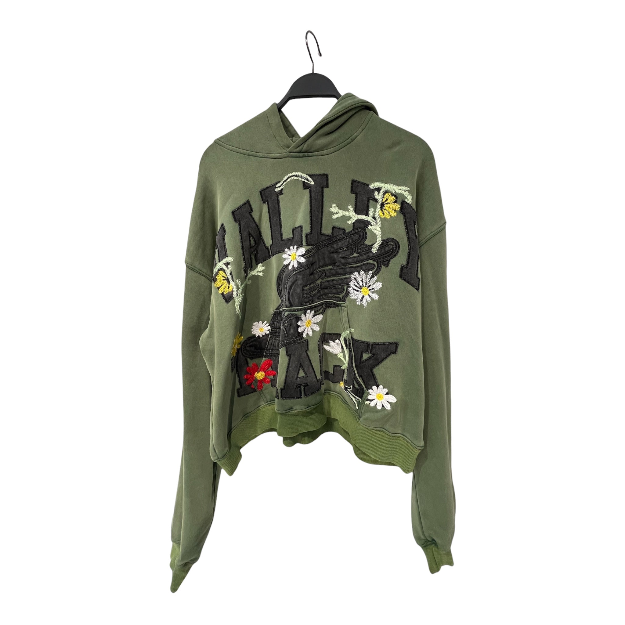 Vale/Hoodie/XL/Graphic/Cotton/GRN/STICHED FLOWERS view 1