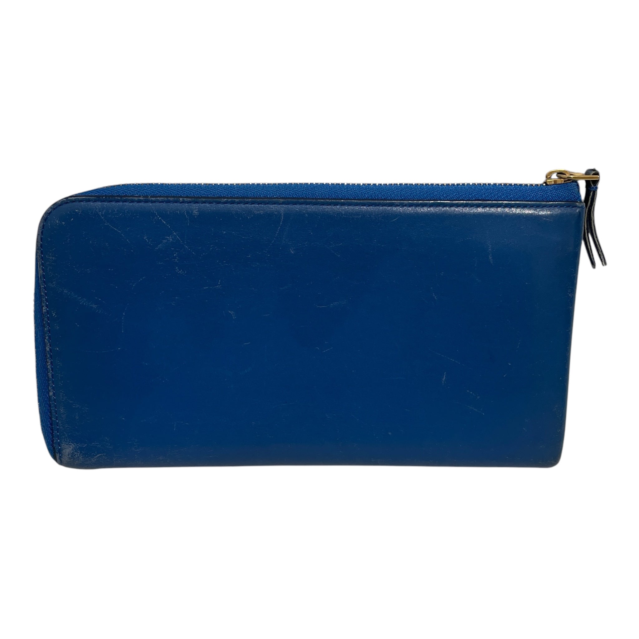 CELINE/Long Wallet/Leather/BLU/Zip-Around Wallet view 2