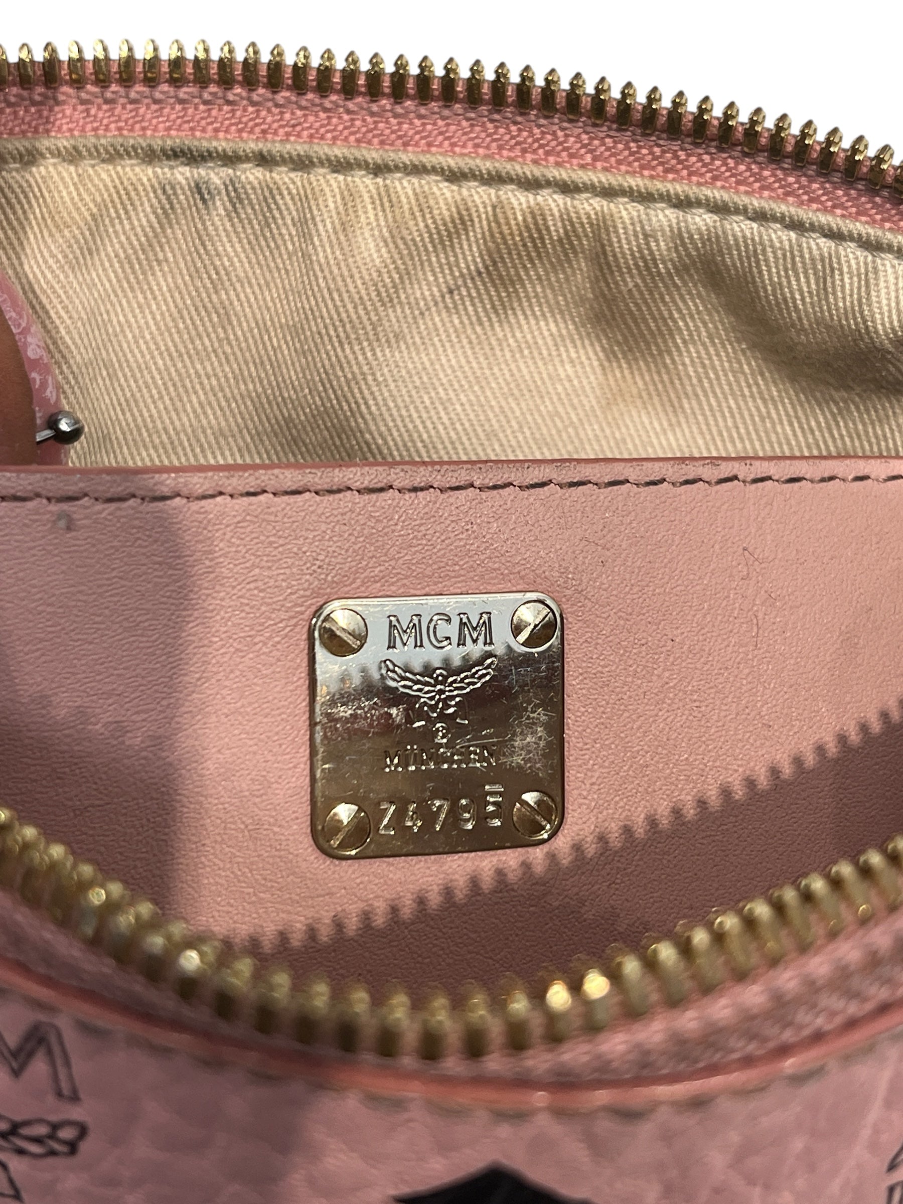 MCM/Bag/Monogram/Leather/PNK/MCM BUNNY BAG view 6
