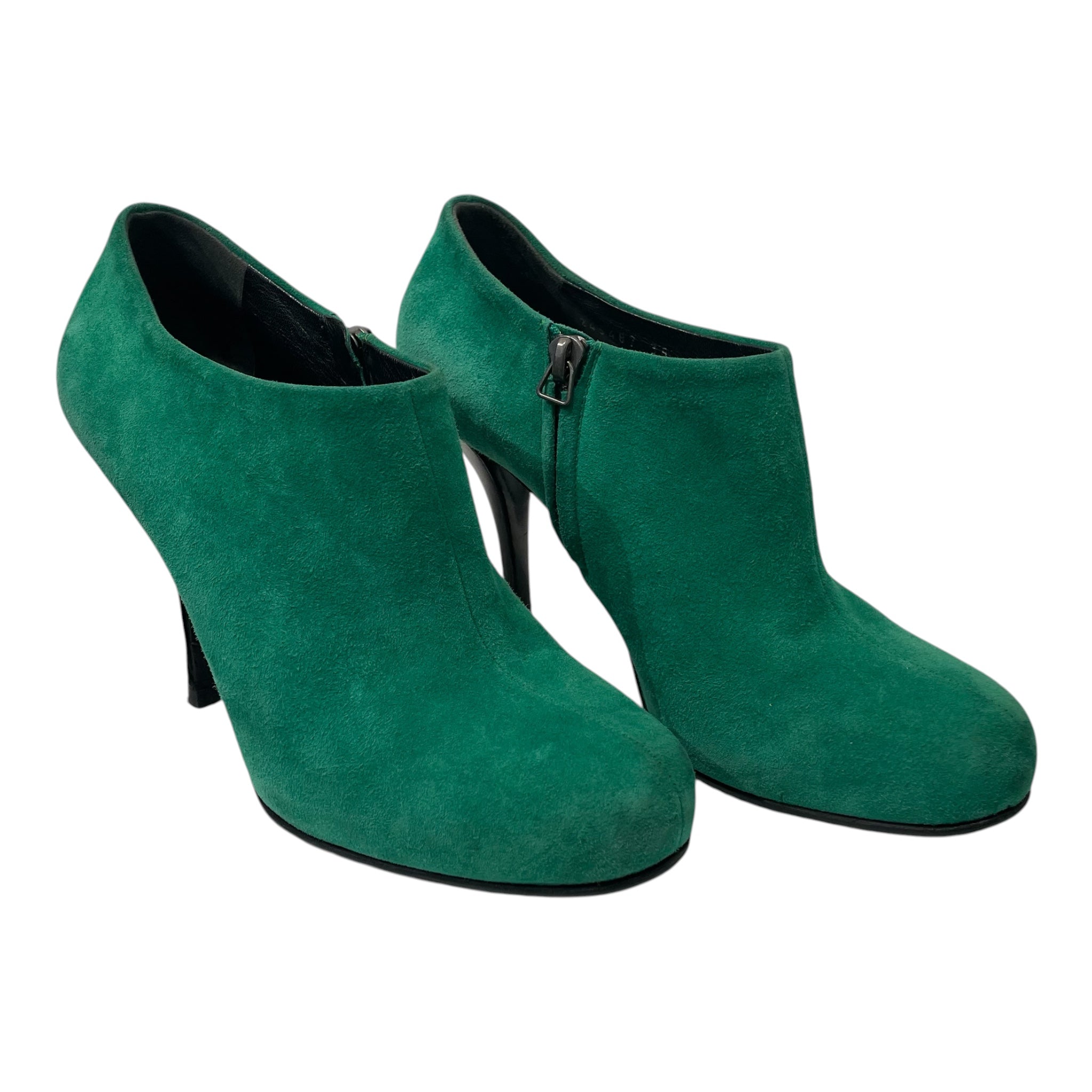 BALENCIAGA/Heels/EU 38/Suede/GRN/GHESQUIRE BOOTIE HEELED view 1