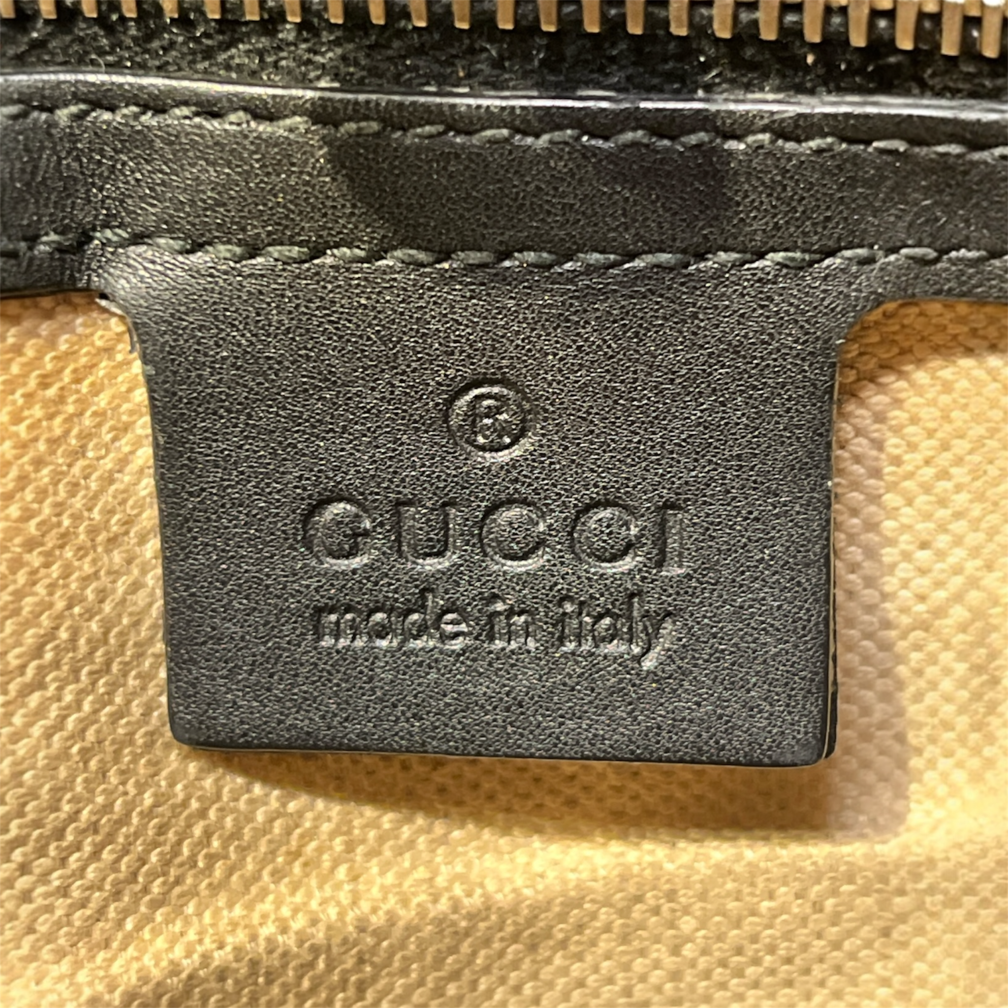 GUCCI/Tote Bag/Monogram/Leather/BLK/MICROGUCCISSIMA view 4