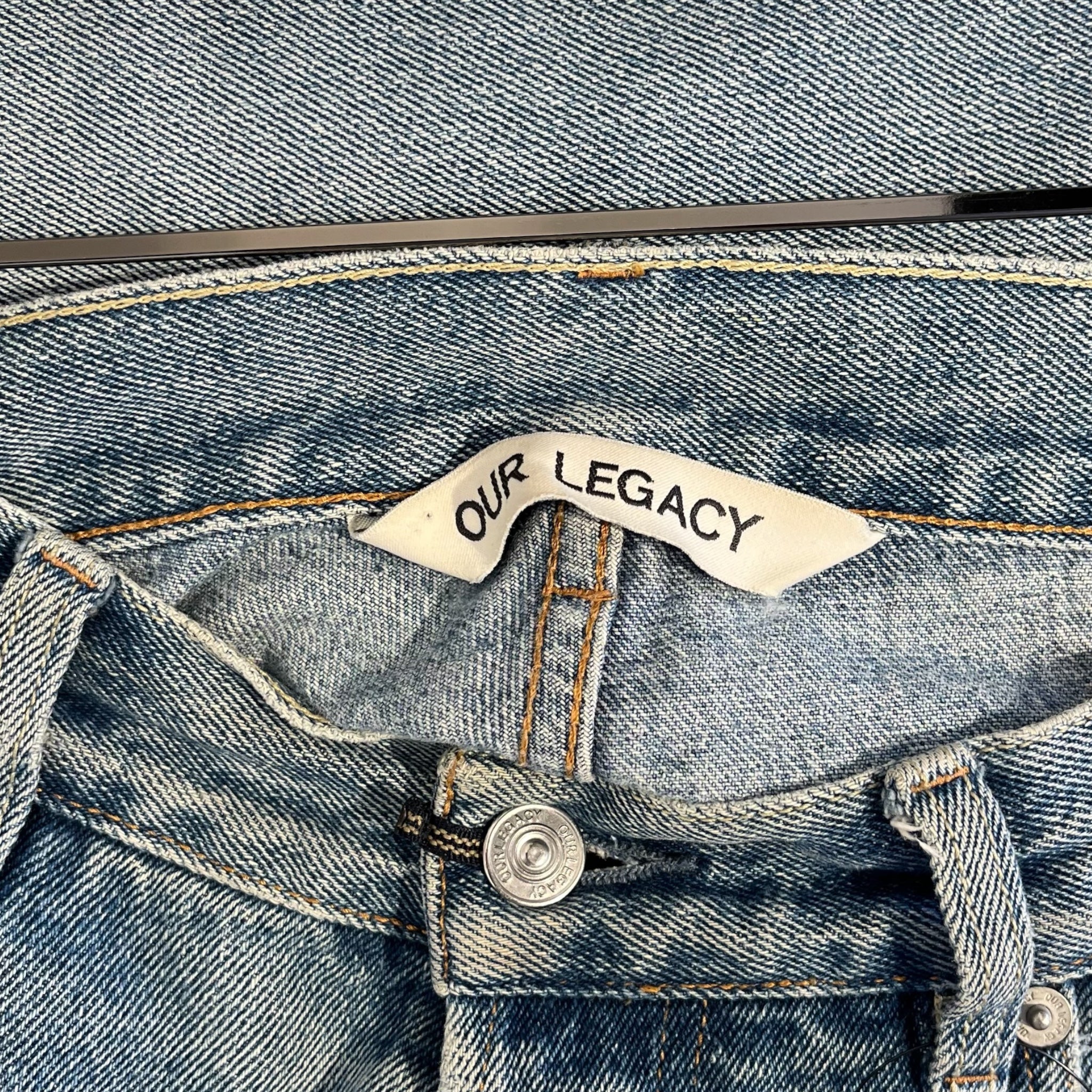 OUR LEGACY/Straight Pants/33/Denim/IDG/FIRST CUT DENIM DISTRESSED view 3