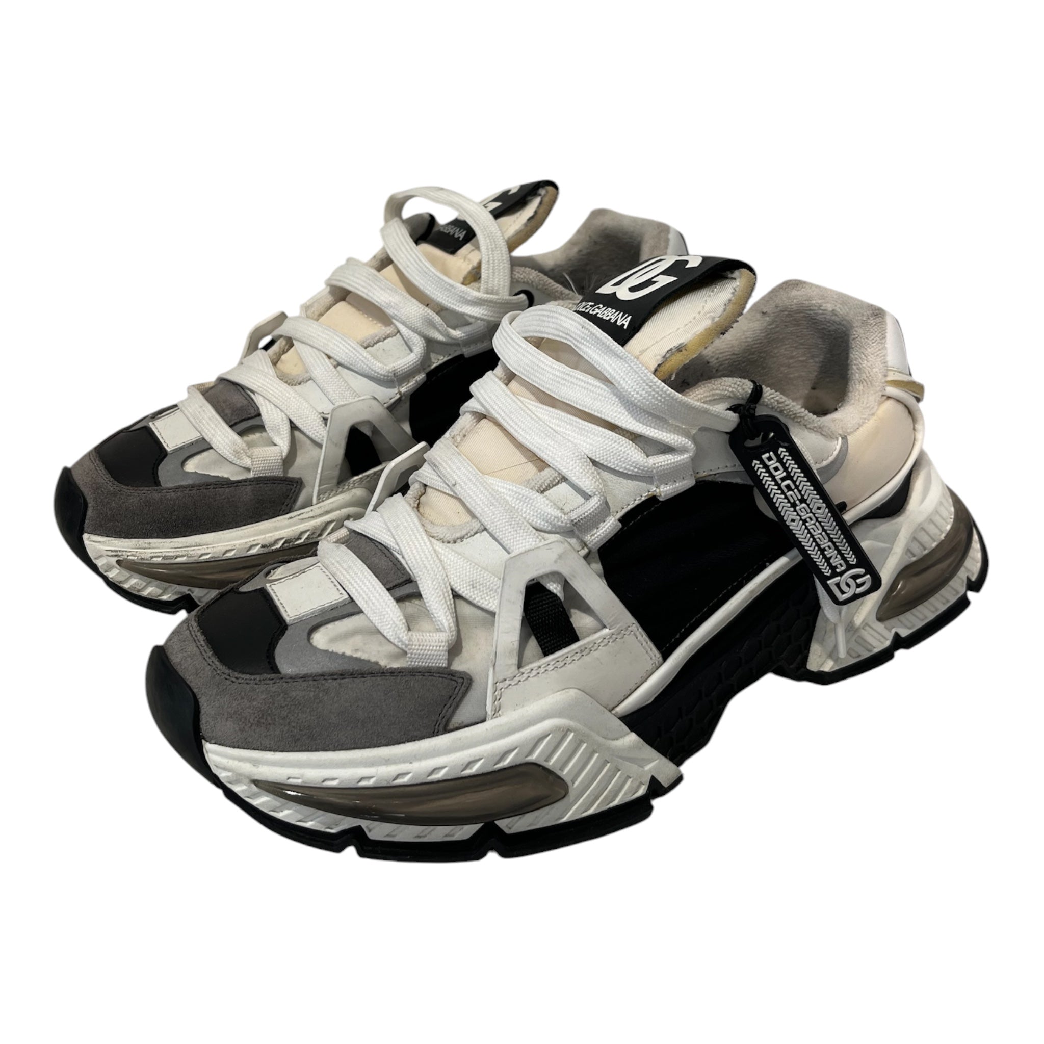 DOLCE&GABBANA/Low-Sneakers/EU 40/Cotton/BLK/airmaster view 1