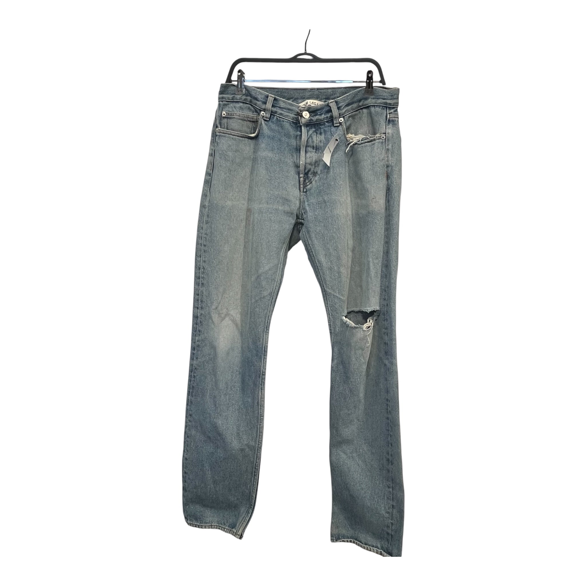 OUR LEGACY/Straight Pants/33/Denim/IDG/FIRST CUT DENIM DISTRESSED view 1