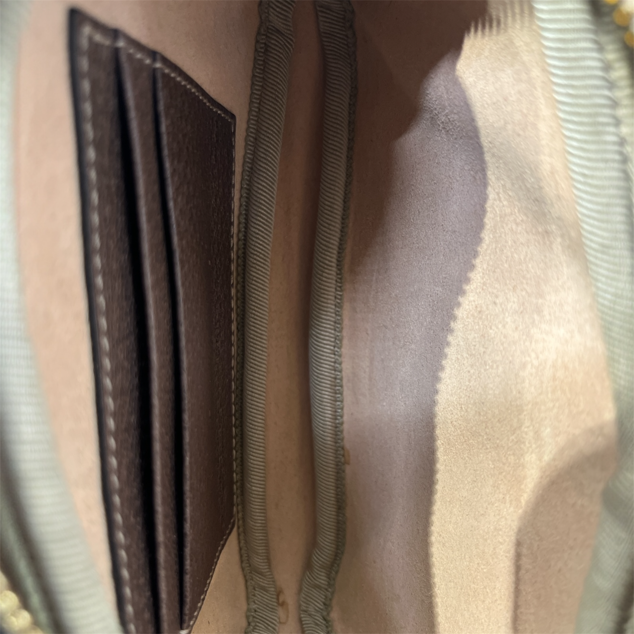 GUCCI/Fanny Pack/Monogram/Leather/KHK/GG SUPREME BELT BAG MINI view 4