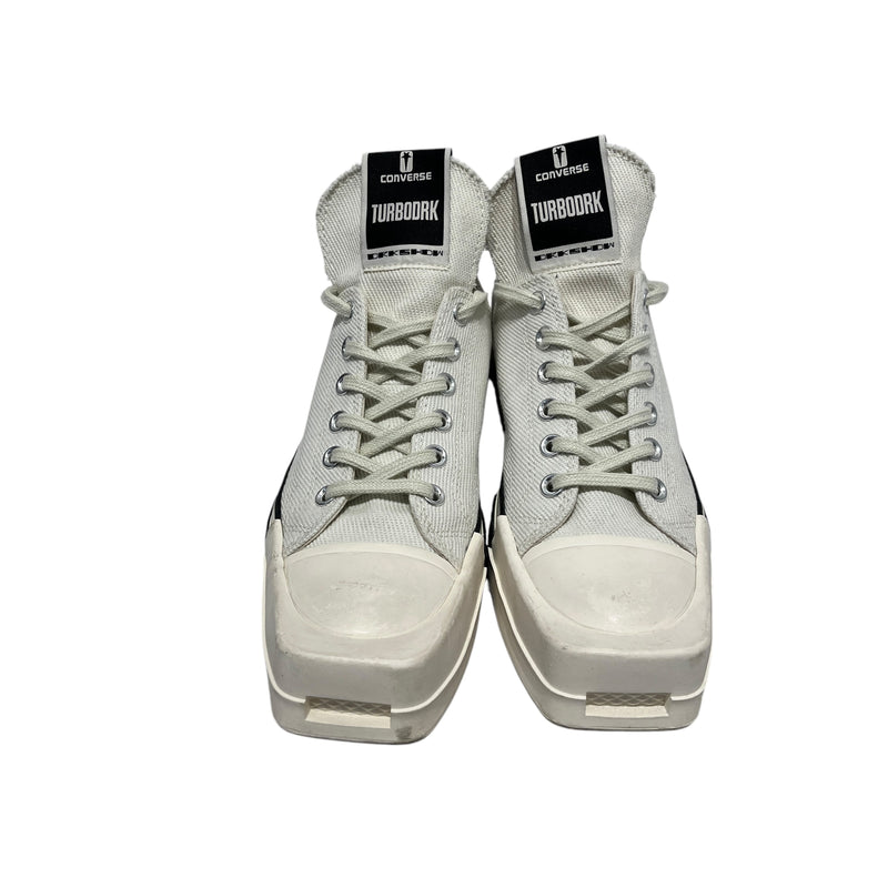 CONVERSE/Rick Owens/Low-Sneakers/US 8/Cotton/WHT/Converse X Rick Owens Turbodrk