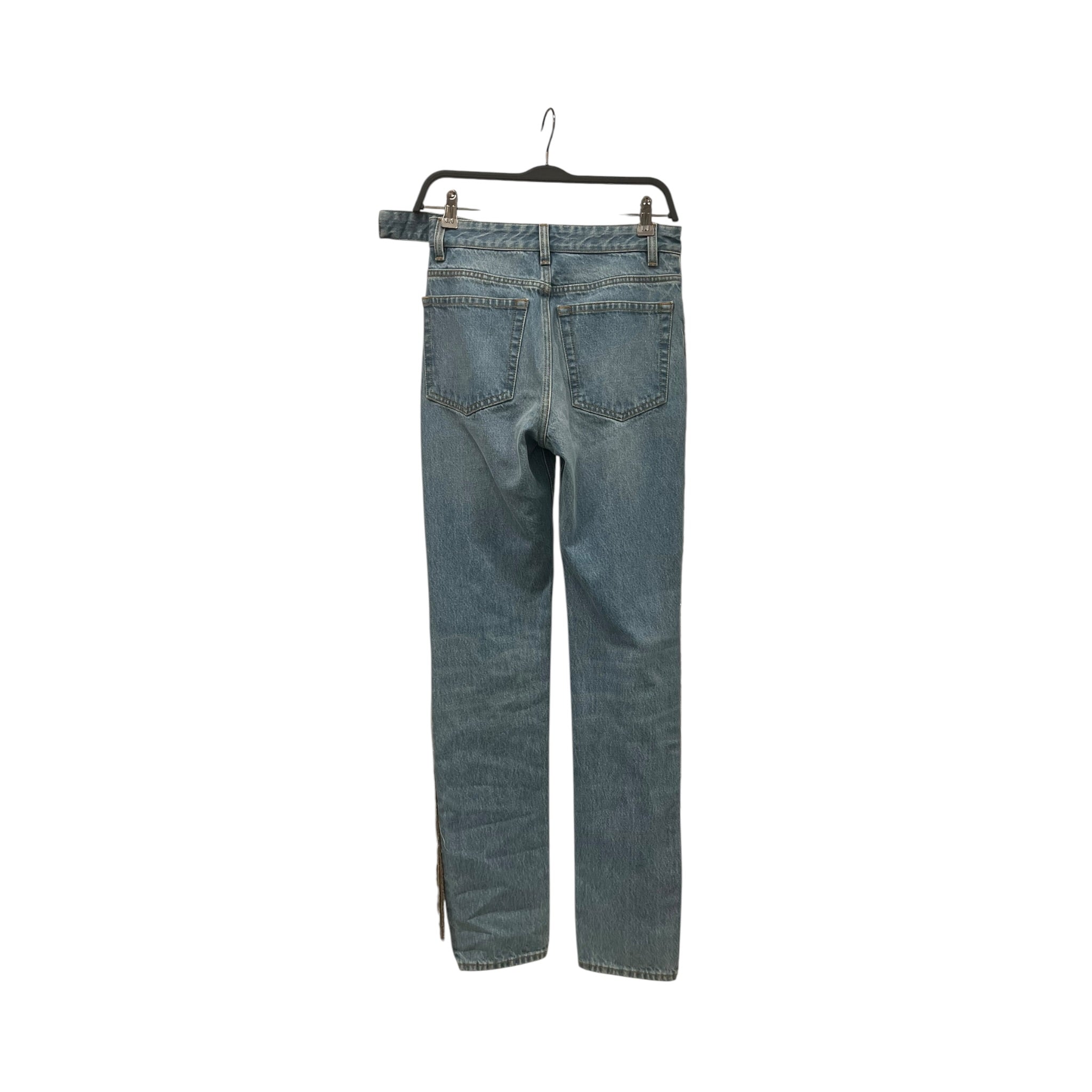 Helmut Lang/Straight Pants/Denim/BLU/GOLD BEADED SIDE SEAM FRINGE view 2