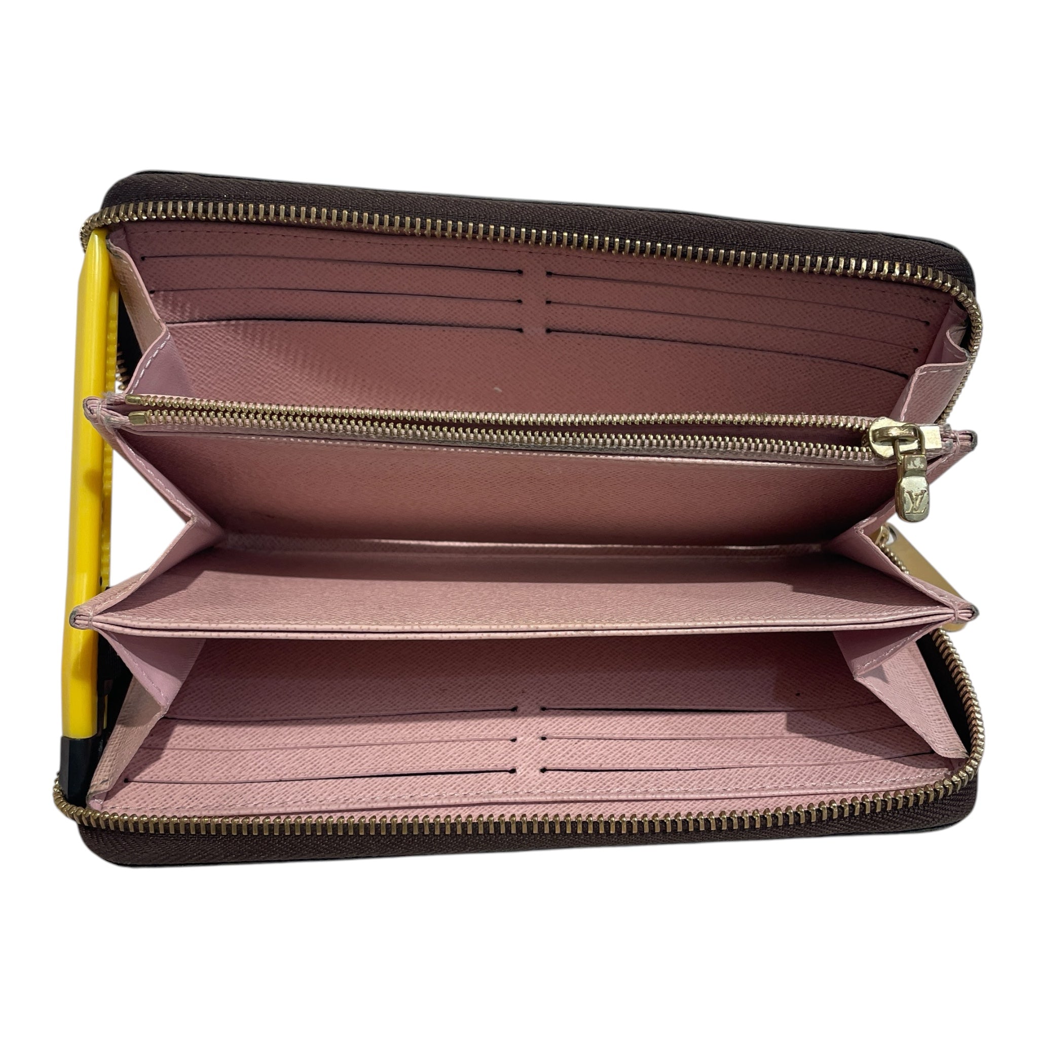 LOUIS VUITTON/Long Wallet/Monogram/Leather/BRW/Zippy Long Wallet view 3