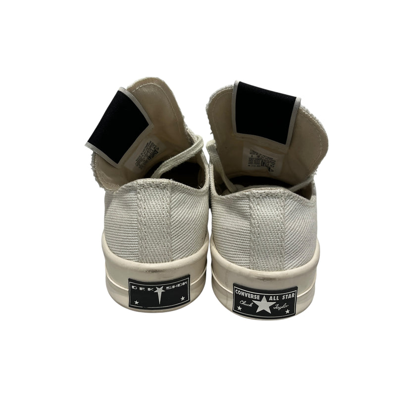 CONVERSE/Rick Owens/Low-Sneakers/US 8/Cotton/WHT/Converse X Rick Owens Turbodrk