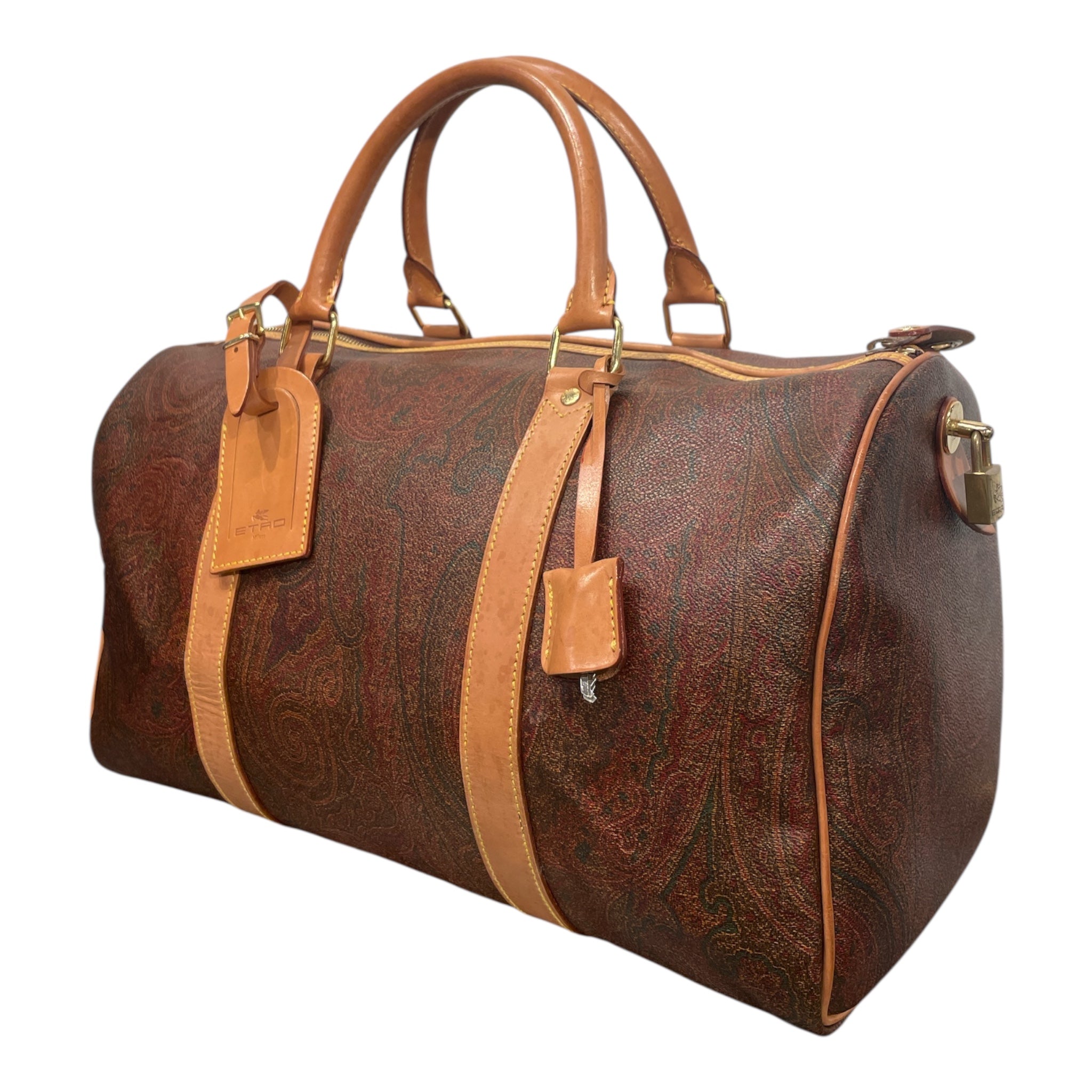 ETRO/Hand Bag/L/All Over Print/Leather/BRW/BOSTON BAG view 3