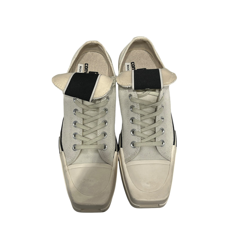 CONVERSE/Rick Owens/Low-Sneakers/US 8/Cotton/WHT/Converse X Rick Owens Turbodrk