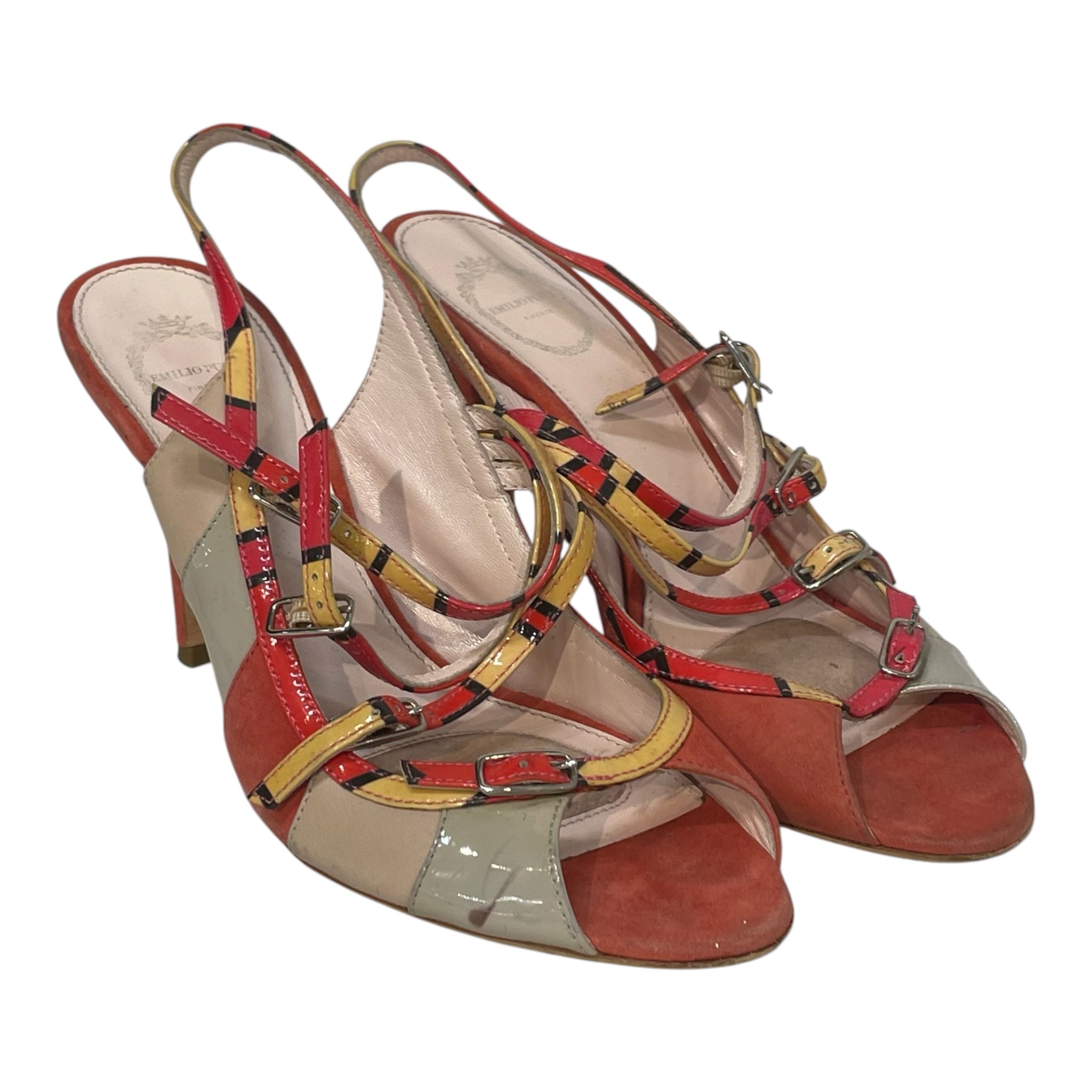 EMILIO PUCCI///Heels/--/Plain/Polyester/RED//W [Designers] Essentials/ view 1