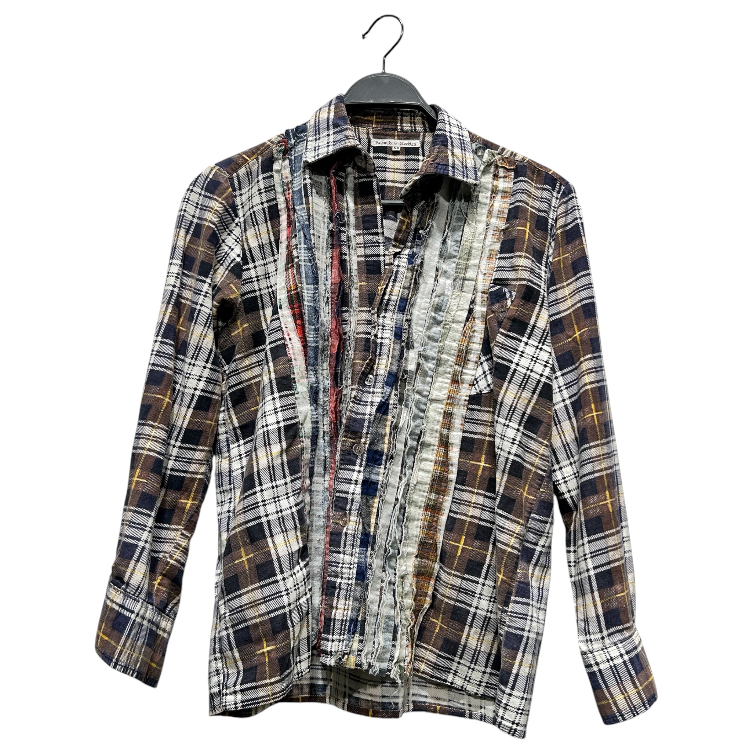 Rebuild by Needles/Flannel Shirt/XS/Cotton/MLT/Plaid/MLT CUT & COLOR YLLW PLUS ARMS view 1