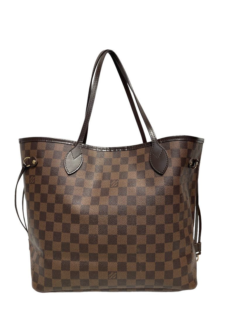 LOUIS VUITTON/Tote Bag/Border/Leather/BRW/neverfull tote damier