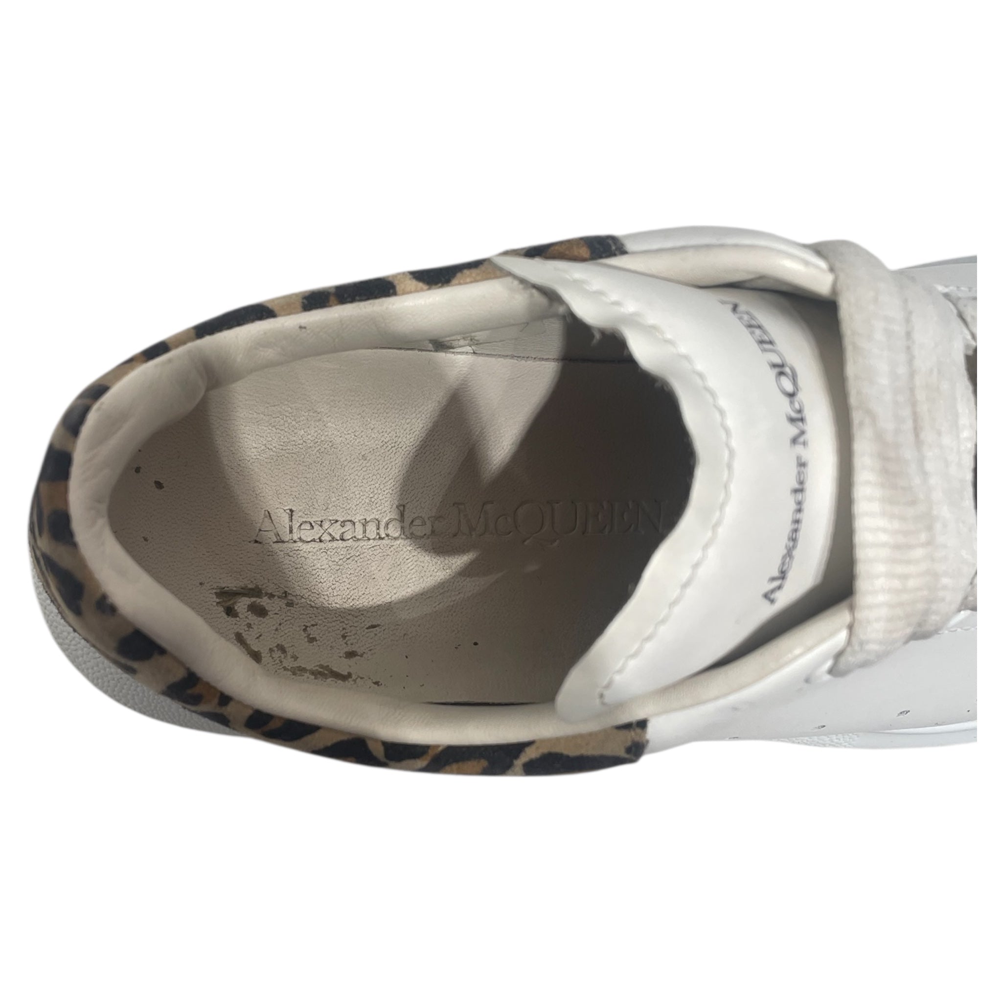 Alexander McQueen/Low-Sneakers/EU 37/Leopard/WHT/Leopard Back Tab Larry Sneaker view 3