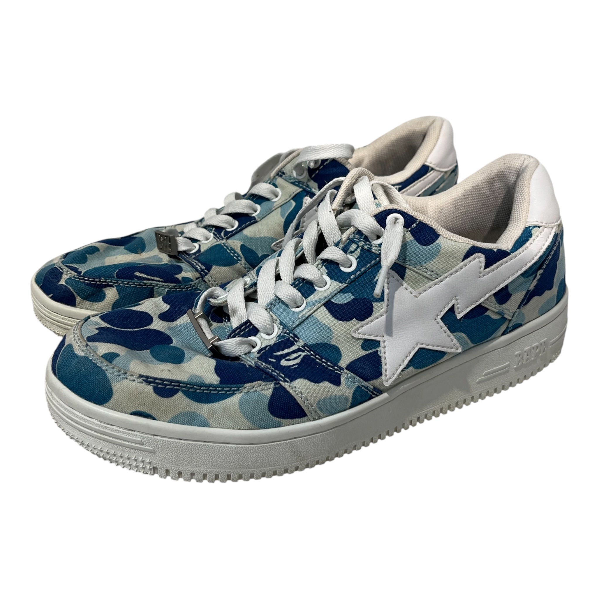 BAPE STA!/Low-Sneakers/US 10.5/Camouflage/Cotton/BLU/ 20TH ANNIVERSARY BAPESTA view 1