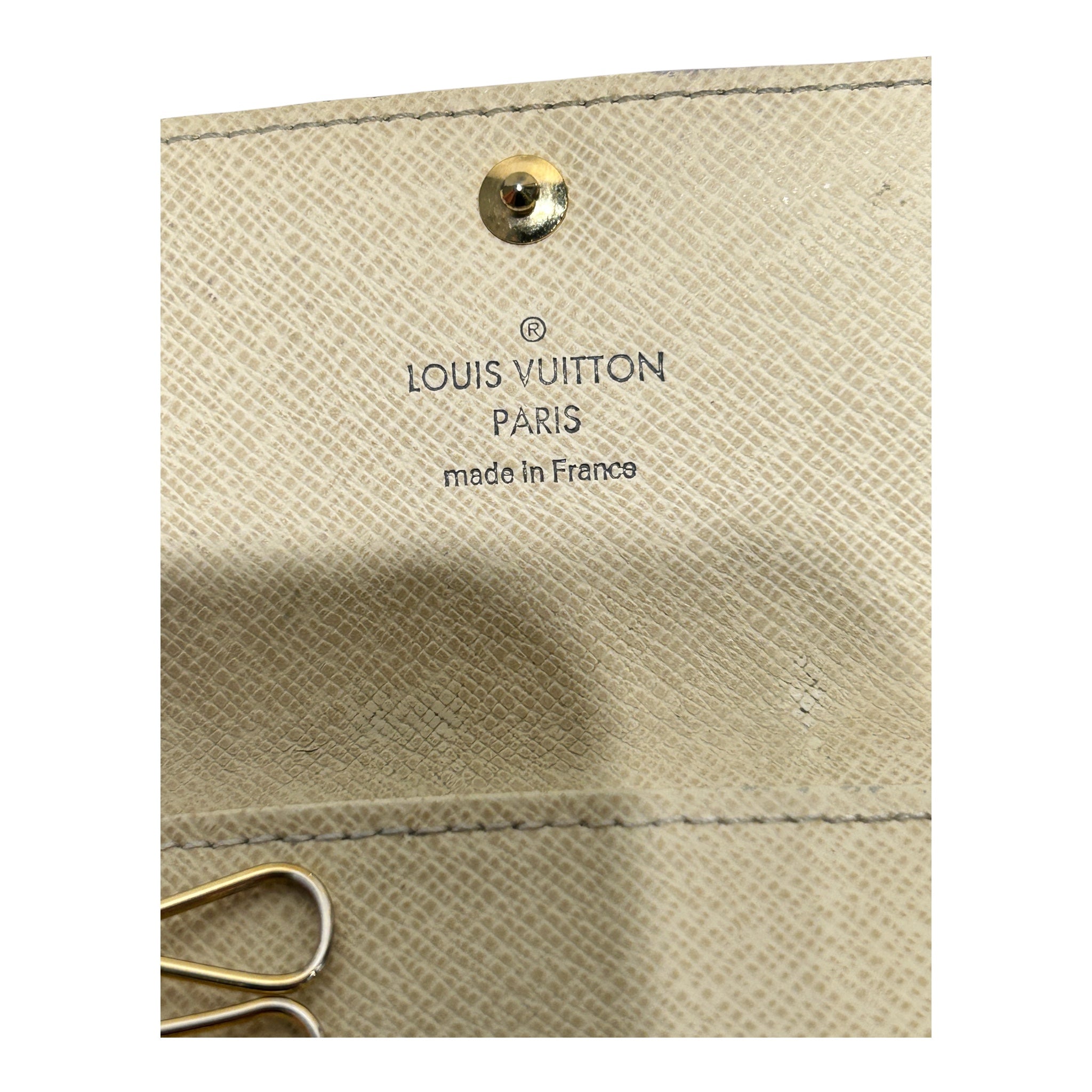 LOUIS VUITTON/Wallet/Monogram/Leather/CRM/DAMIER PRINT MINI KEY HOLDER view 3