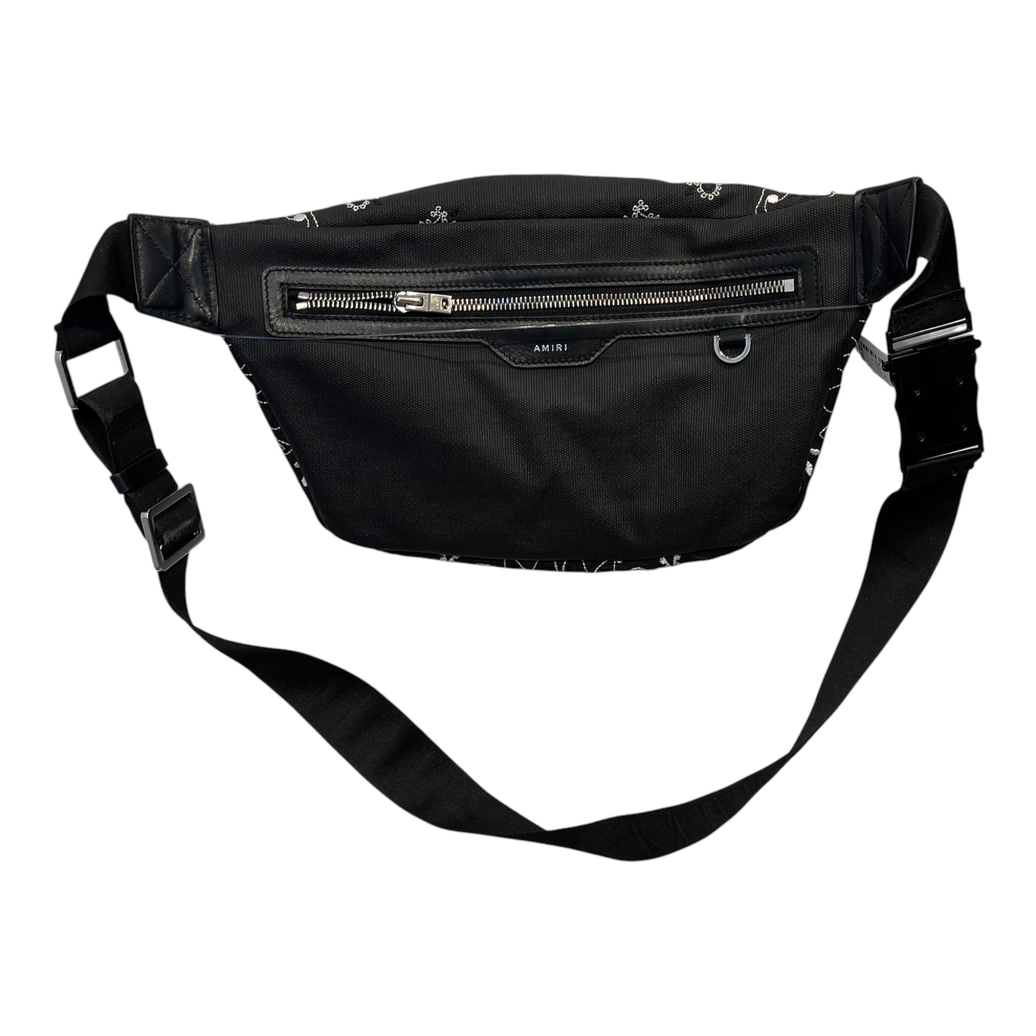 AMIRI/Fanny Pack/Paisley/BLK/canvas bum bag view 2