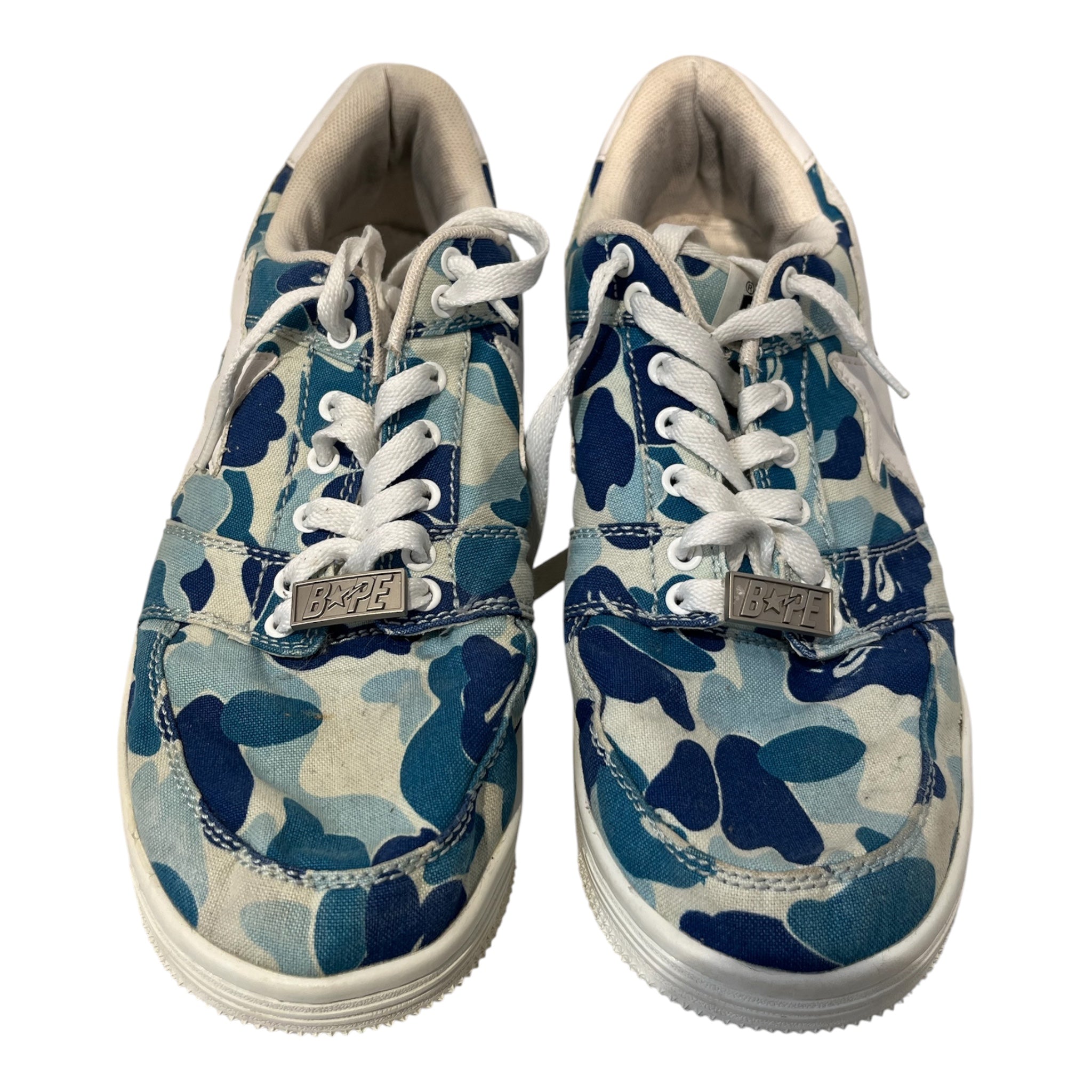 BAPE STA!/Low-Sneakers/US 10.5/Camouflage/Cotton/BLU/ 20TH ANNIVERSARY BAPESTA view 3