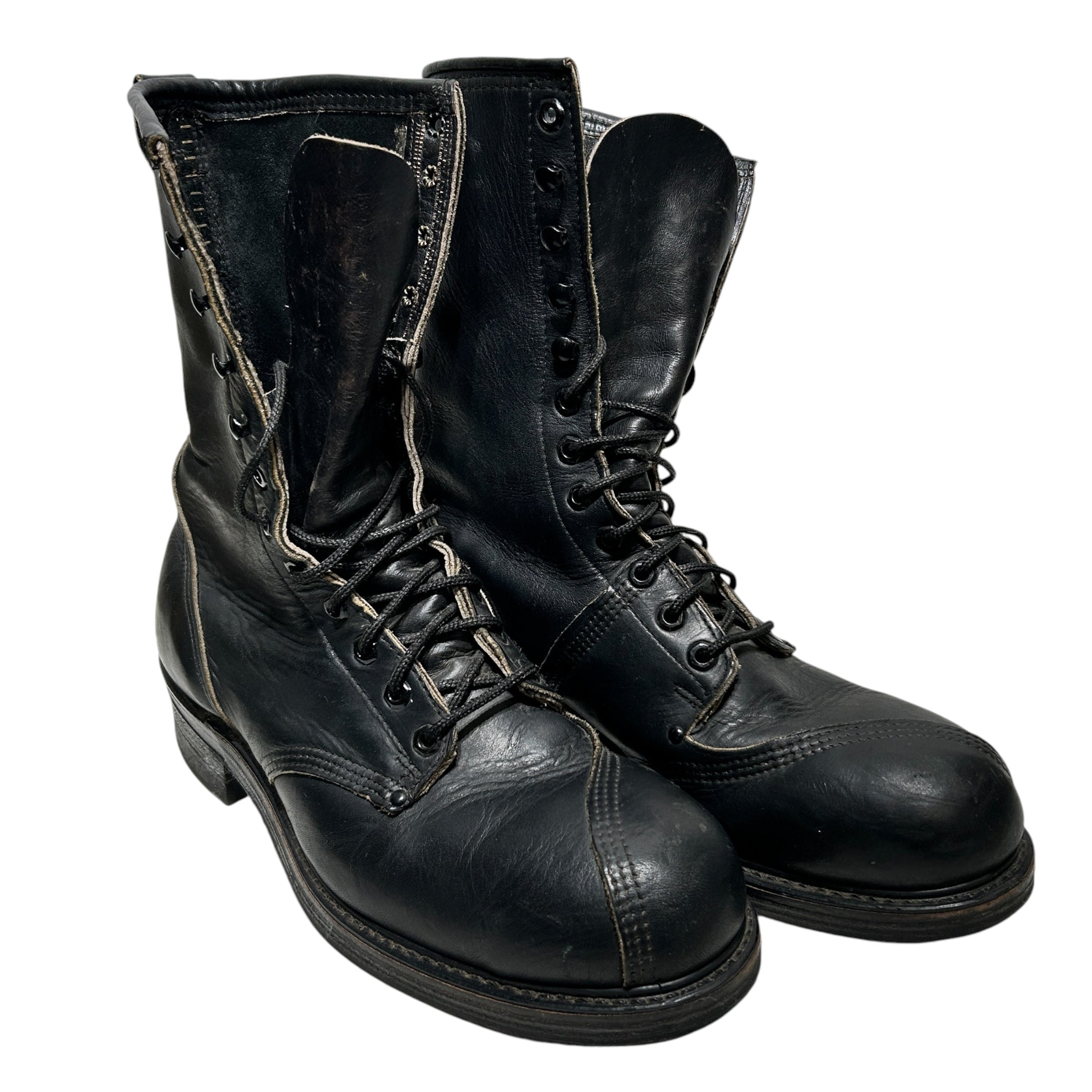 Vintage/Lace Up Boots/US 11/Leather/BLK/COMBAT STEEL TOE view 1