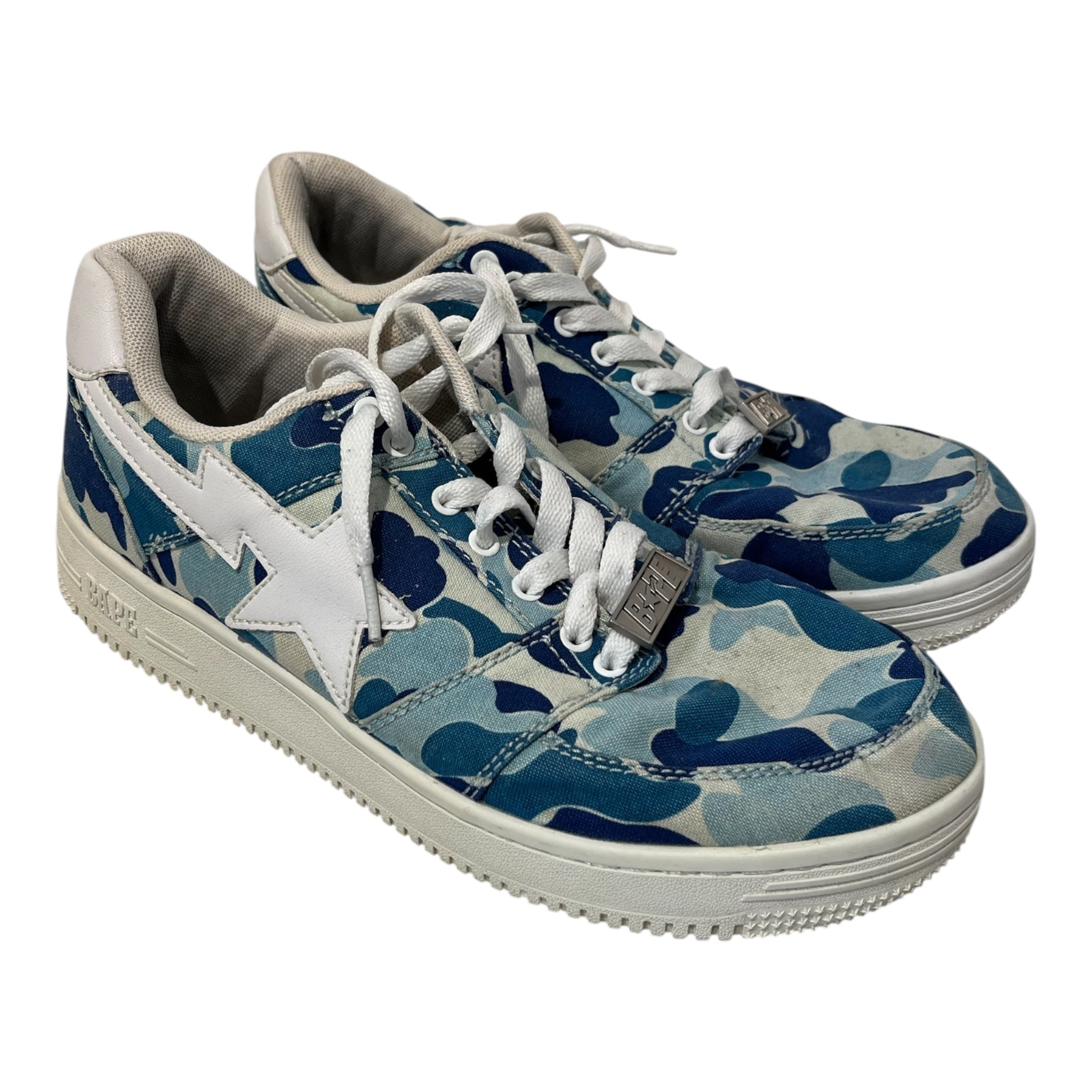 BAPE STA!/Low-Sneakers/US 10.5/Camouflage/Cotton/BLU/ 20TH ANNIVERSARY BAPESTA view 4