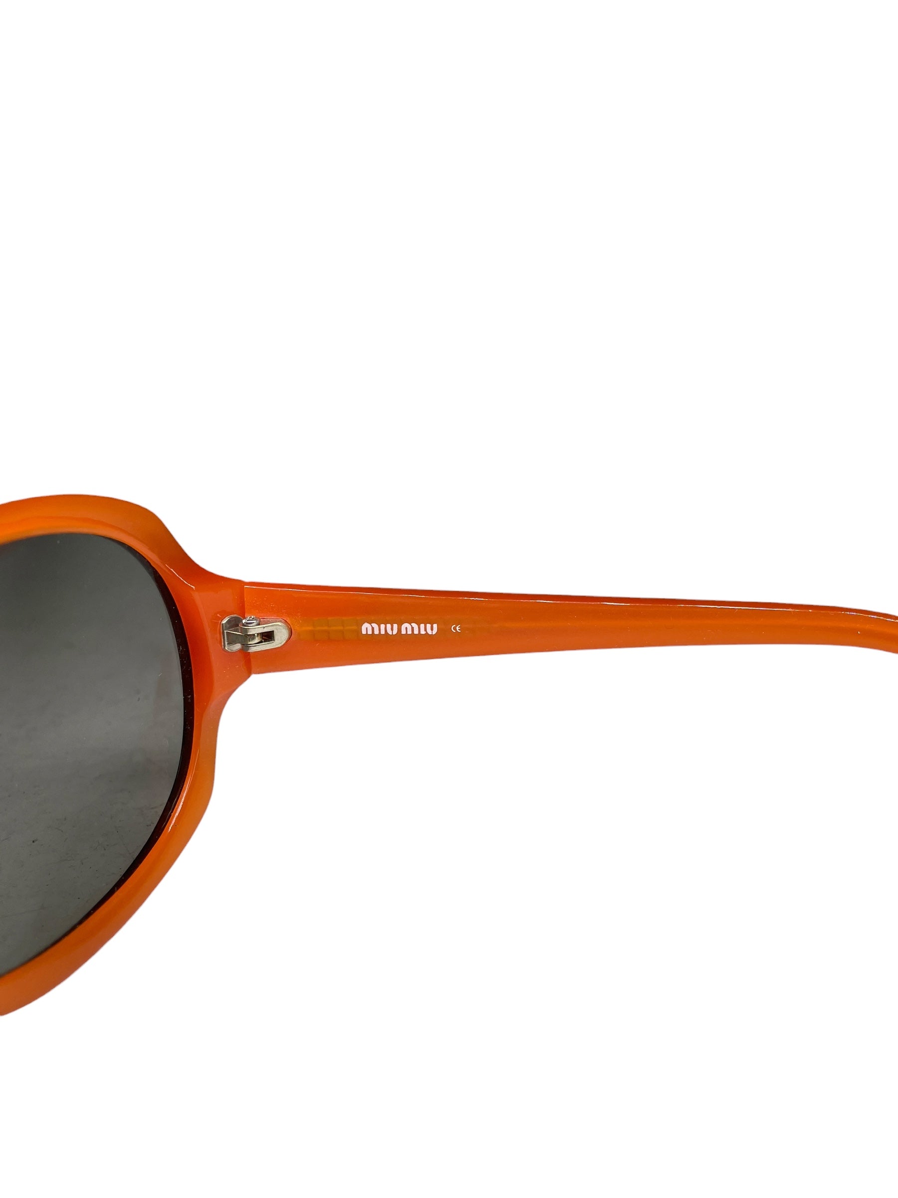MIU MIU/Sunglasses/Plastic/ORN/CIRCLE LENS view 3