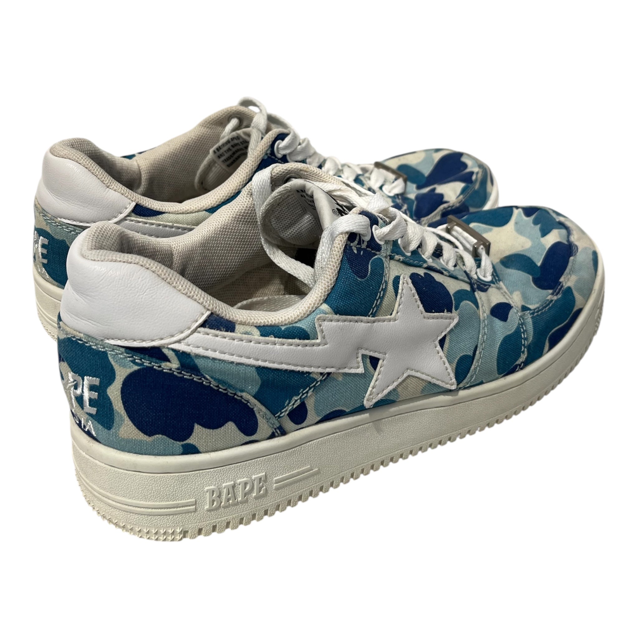 BAPE STA!/Low-Sneakers/US 10.5/Camouflage/Cotton/BLU/ 20TH ANNIVERSARY BAPESTA view 5