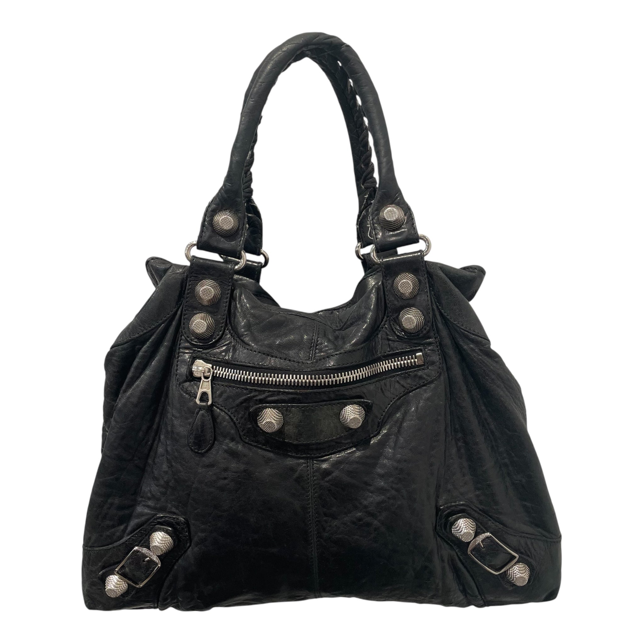 BALENCIAGA/Bag/Leather/BLK/CITY HANDBAG 21SILVR view 1