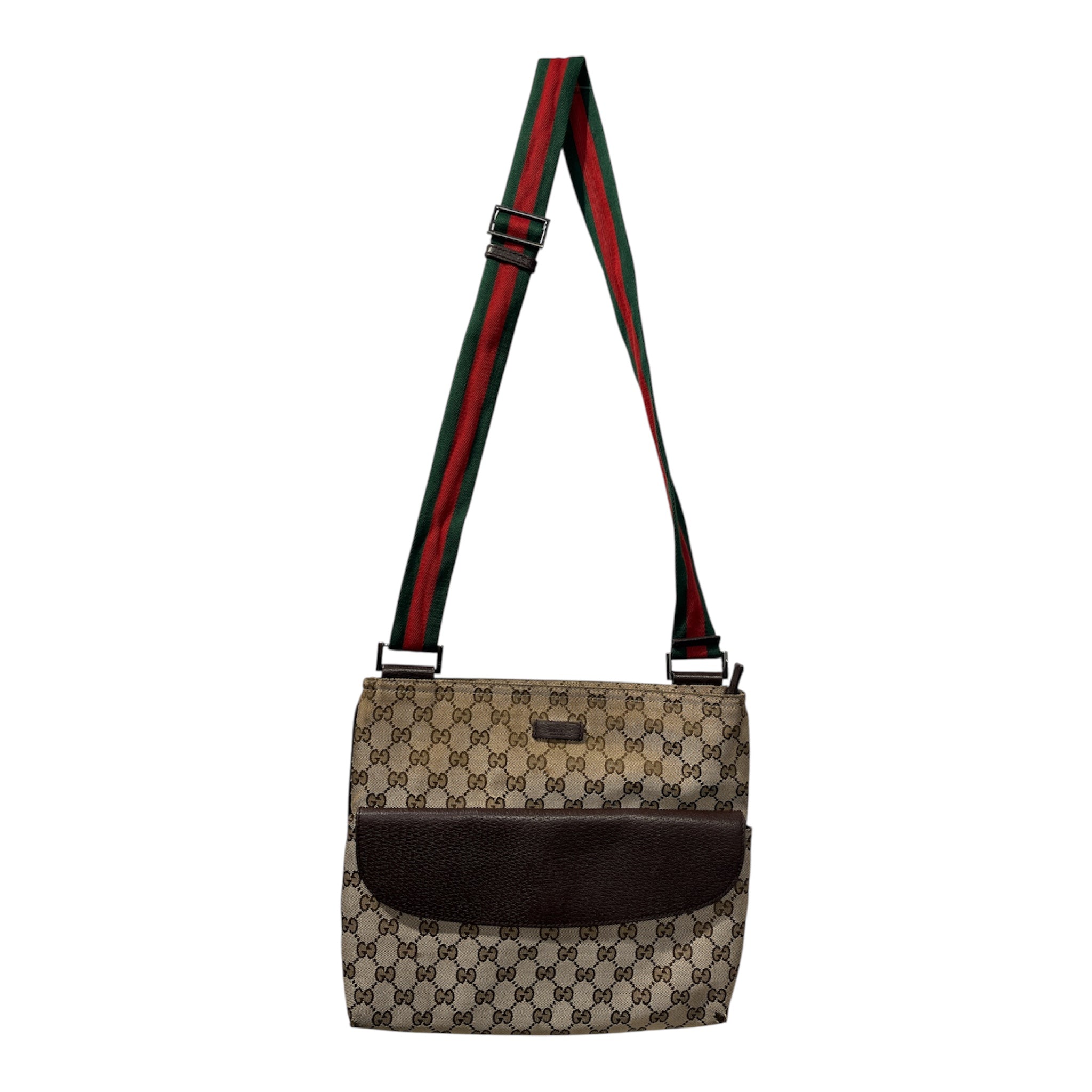 GUCCI/Cross Body Bag/Monogram/KHK/CANVAS SHOULDER BAG 256100 view 1