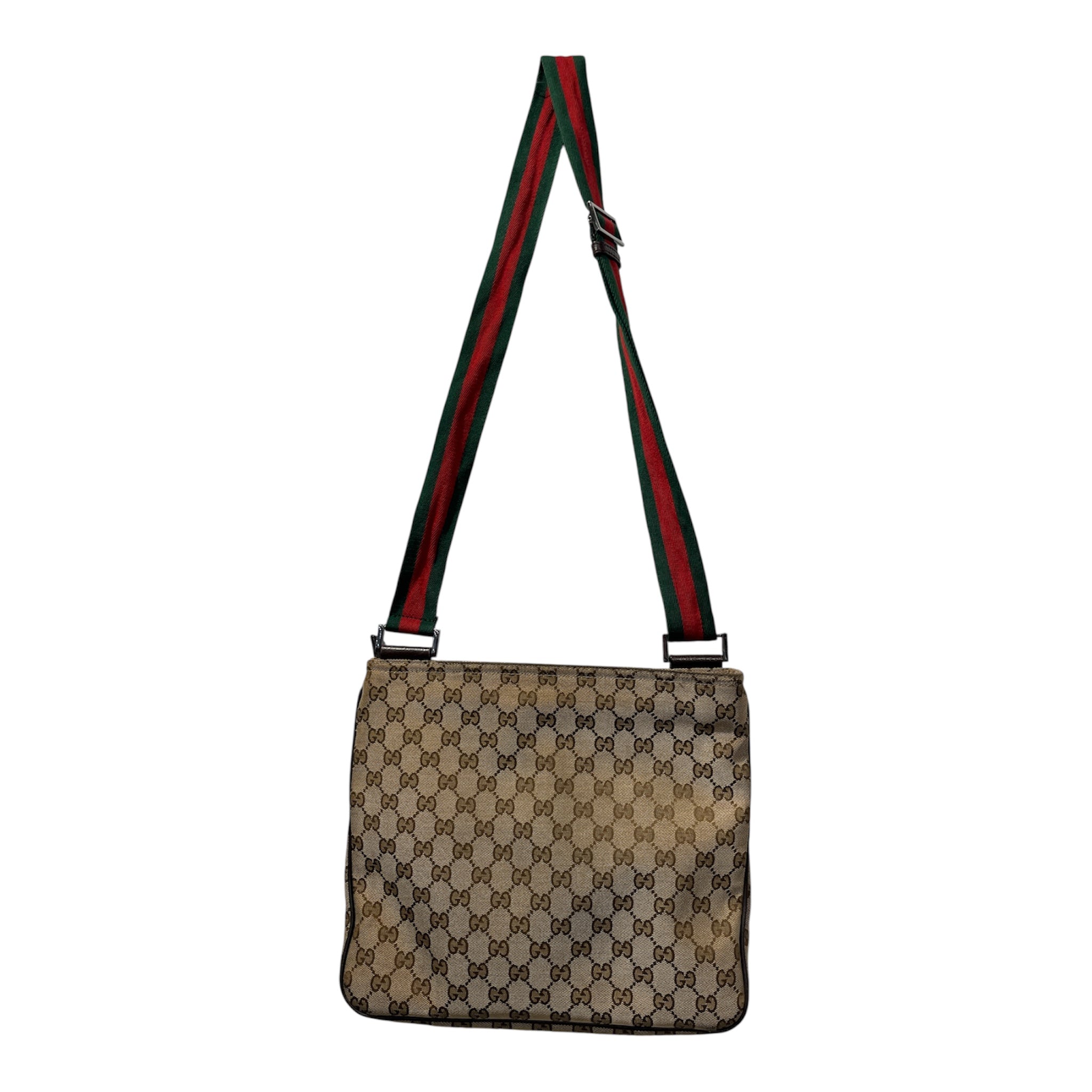 GUCCI/Cross Body Bag/Monogram/KHK/CANVAS SHOULDER BAG 256100 view 2