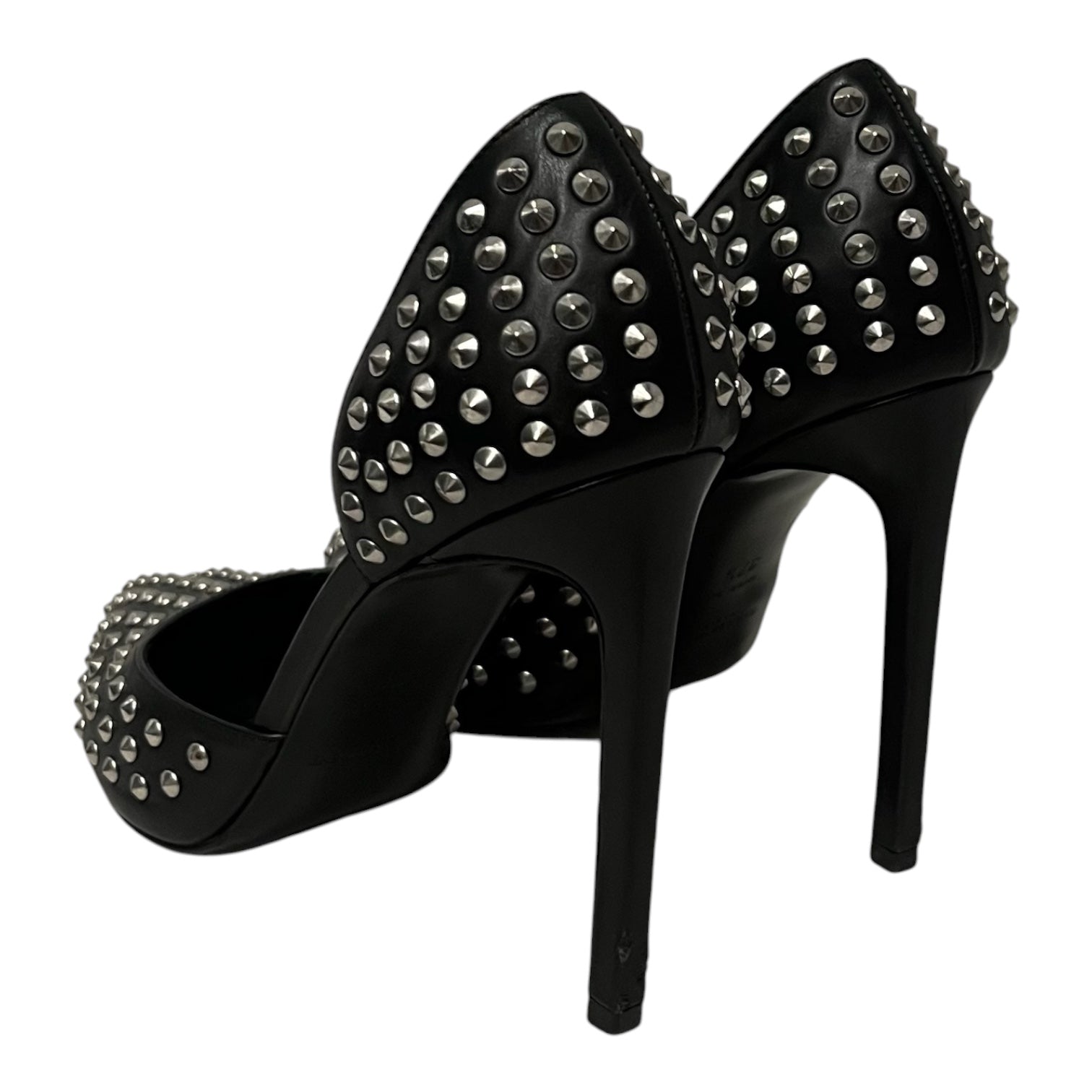 SAINT LAURENT/Heels/EU 37.5/BLK/studded view 2