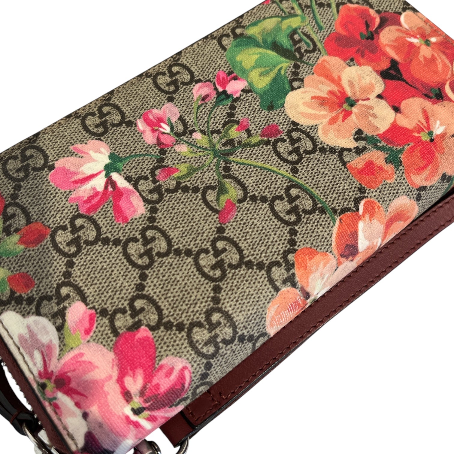 GUCCI/Long Wallet/Monogram/Leather/PNK/PINK FLORAL BLOOMS WALLET view 5