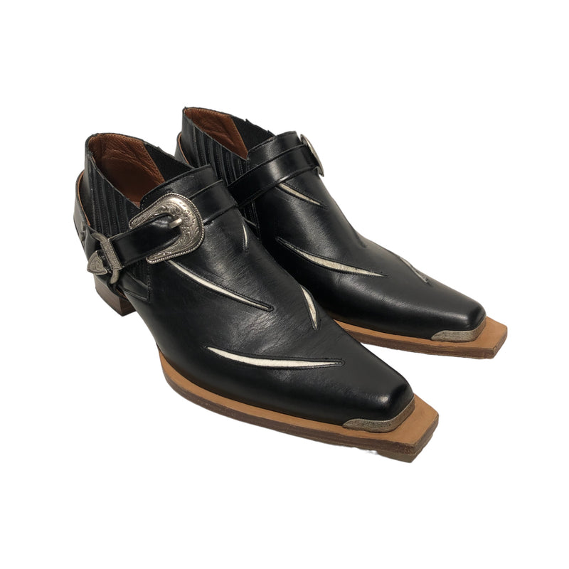 JUNTAE KIM/Boots/EU 42/Leather/BLK/SLASHED
