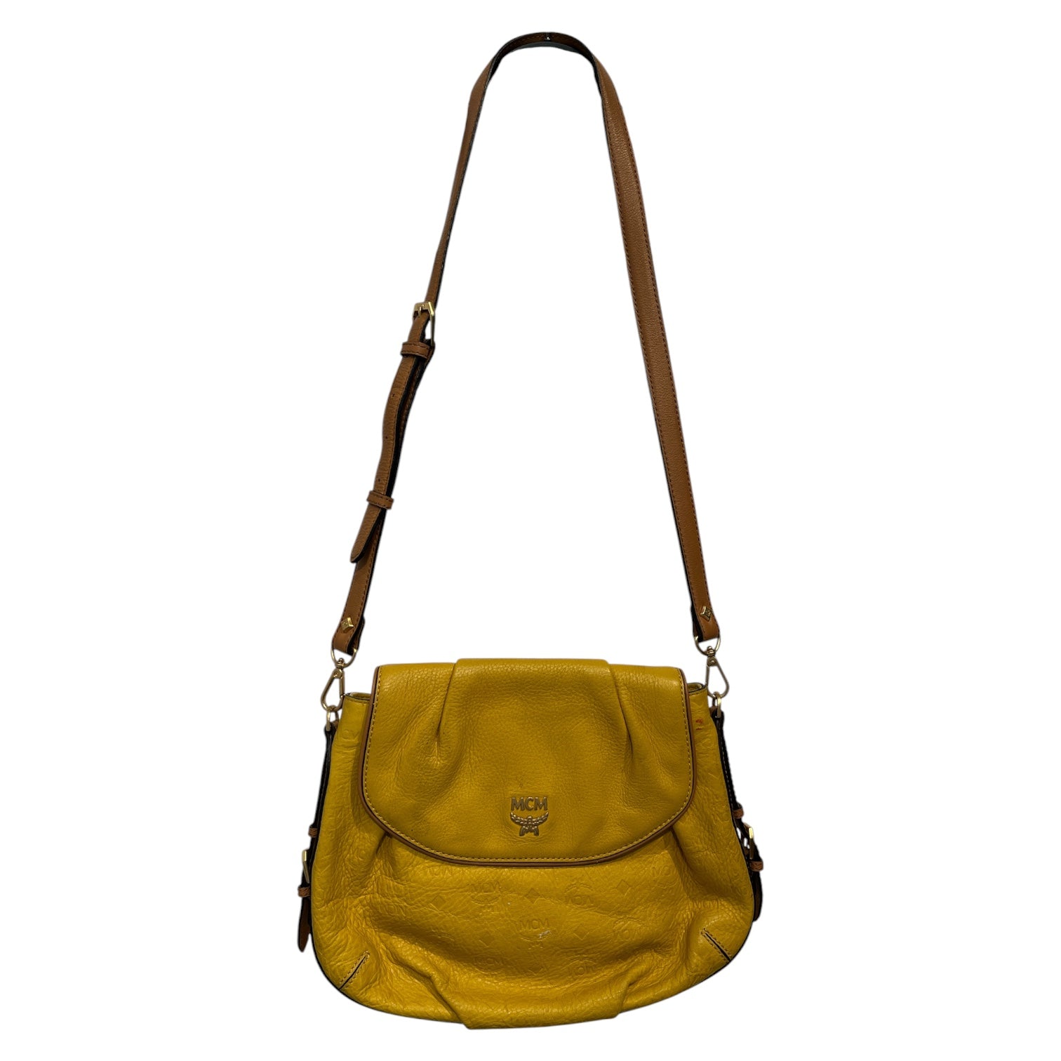MCM/Cross Body Bag/Leather/YEL/ view 1