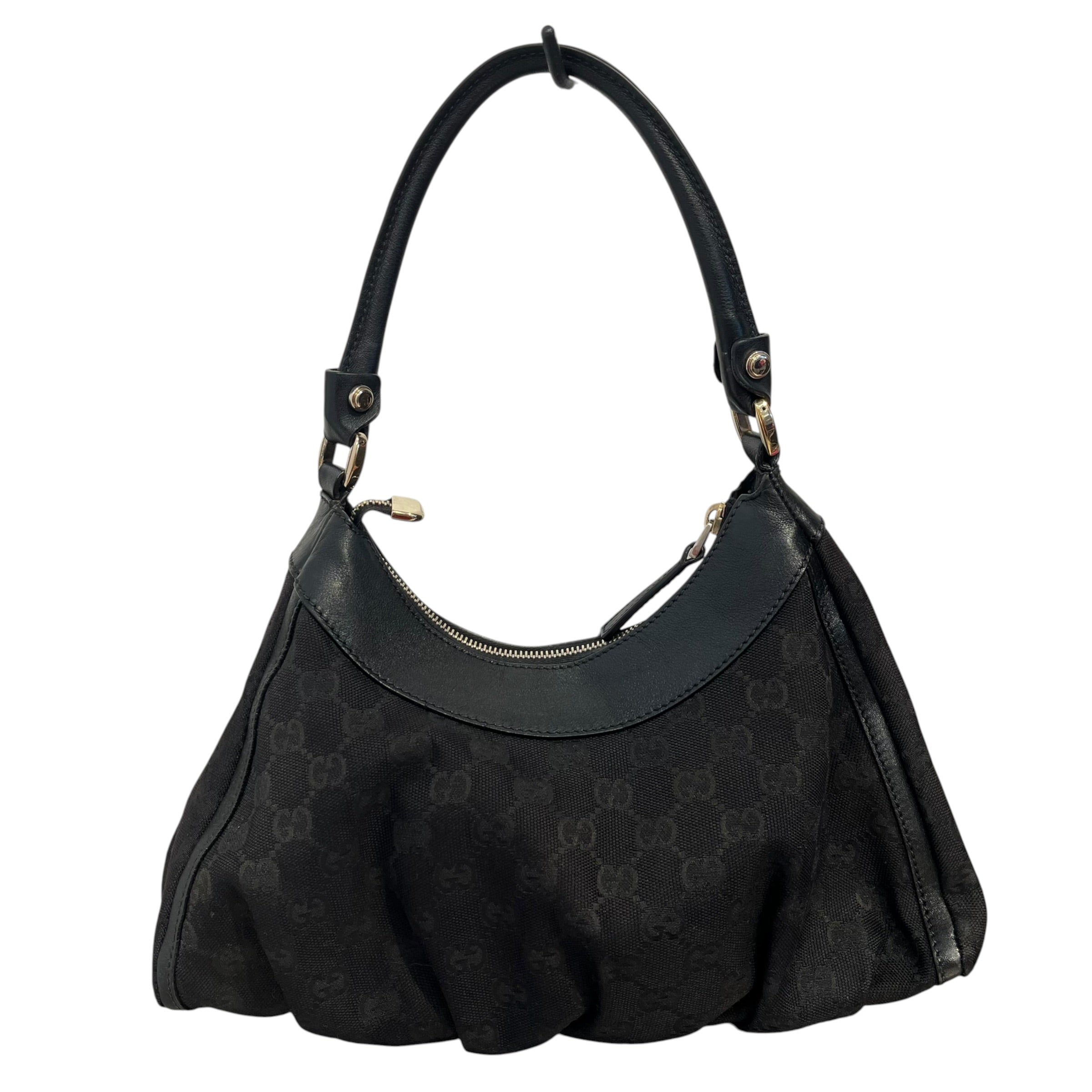 GUCCI/Hand Bag/Monogram/Cotton/BLK/ABBEY D RING view 2