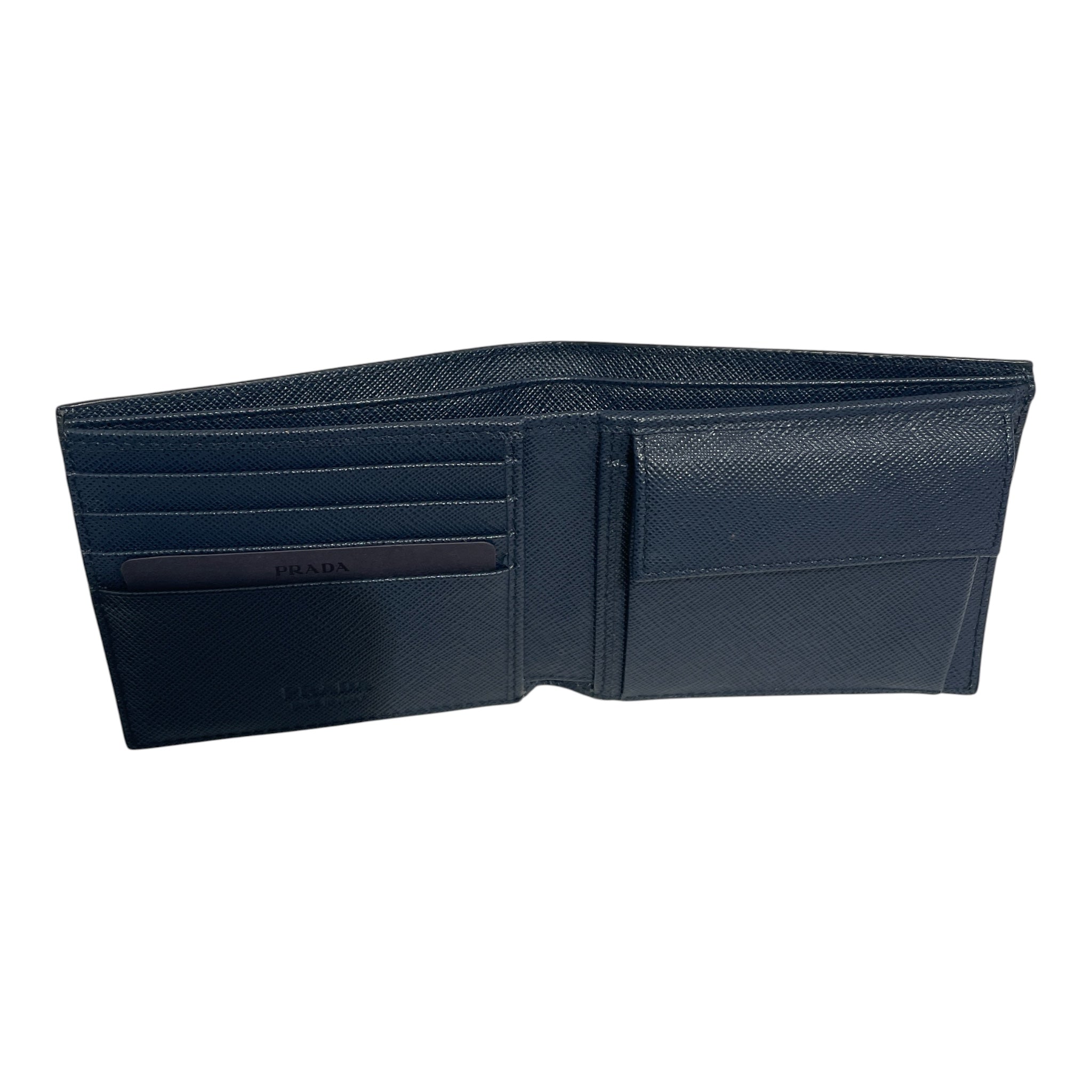 PRADA/Bifold Wallet/Leather/BRW/M's/SAFFIANO view 2