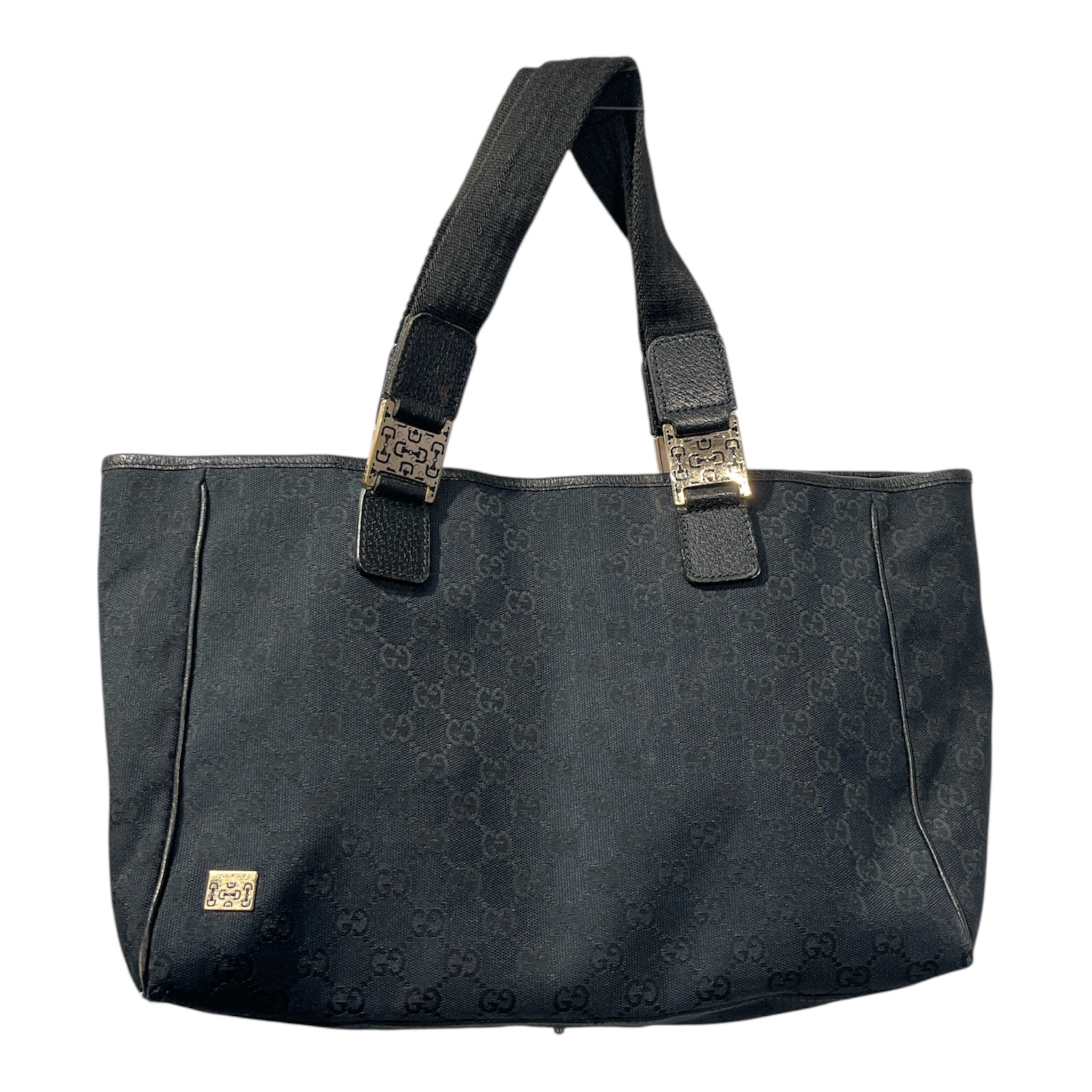 GUCCI/Bag/Monogram/BLK/GG Canvas Tote Bag view 1