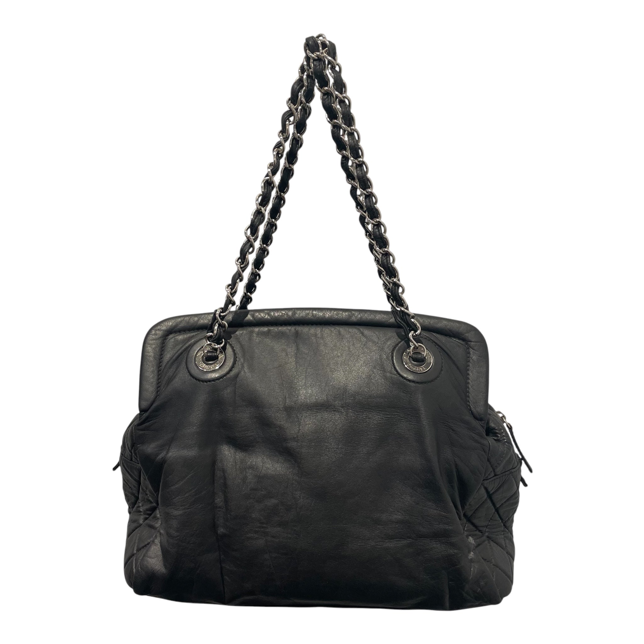 CHANEL/Hand Bag/Leather/BLK/TIMELESS CC FRAME view 2
