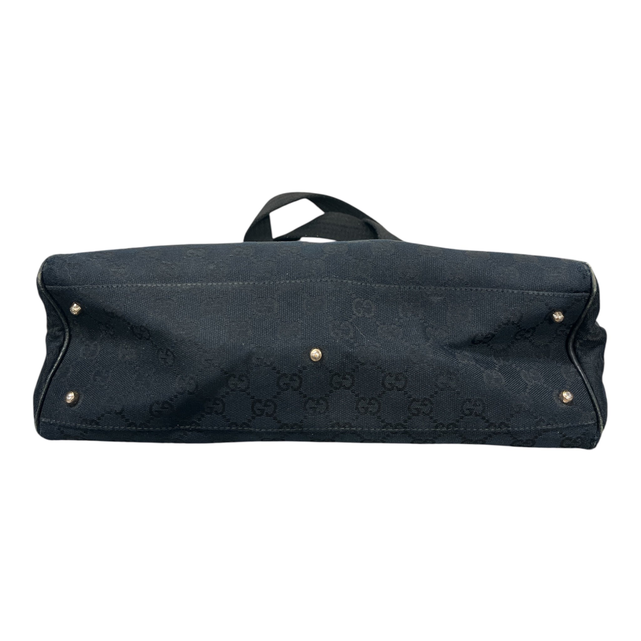 GUCCI/Bag/Monogram/BLK/GG Canvas Tote Bag view 2