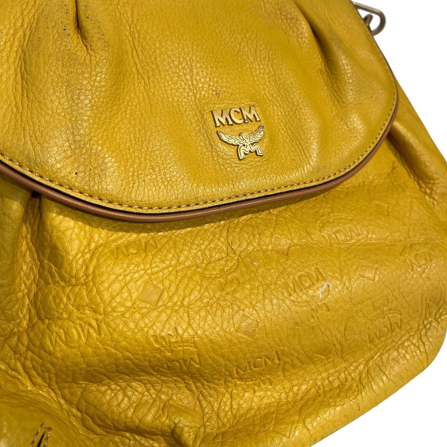 MCM/Cross Body Bag/Leather/YEL/ view 6