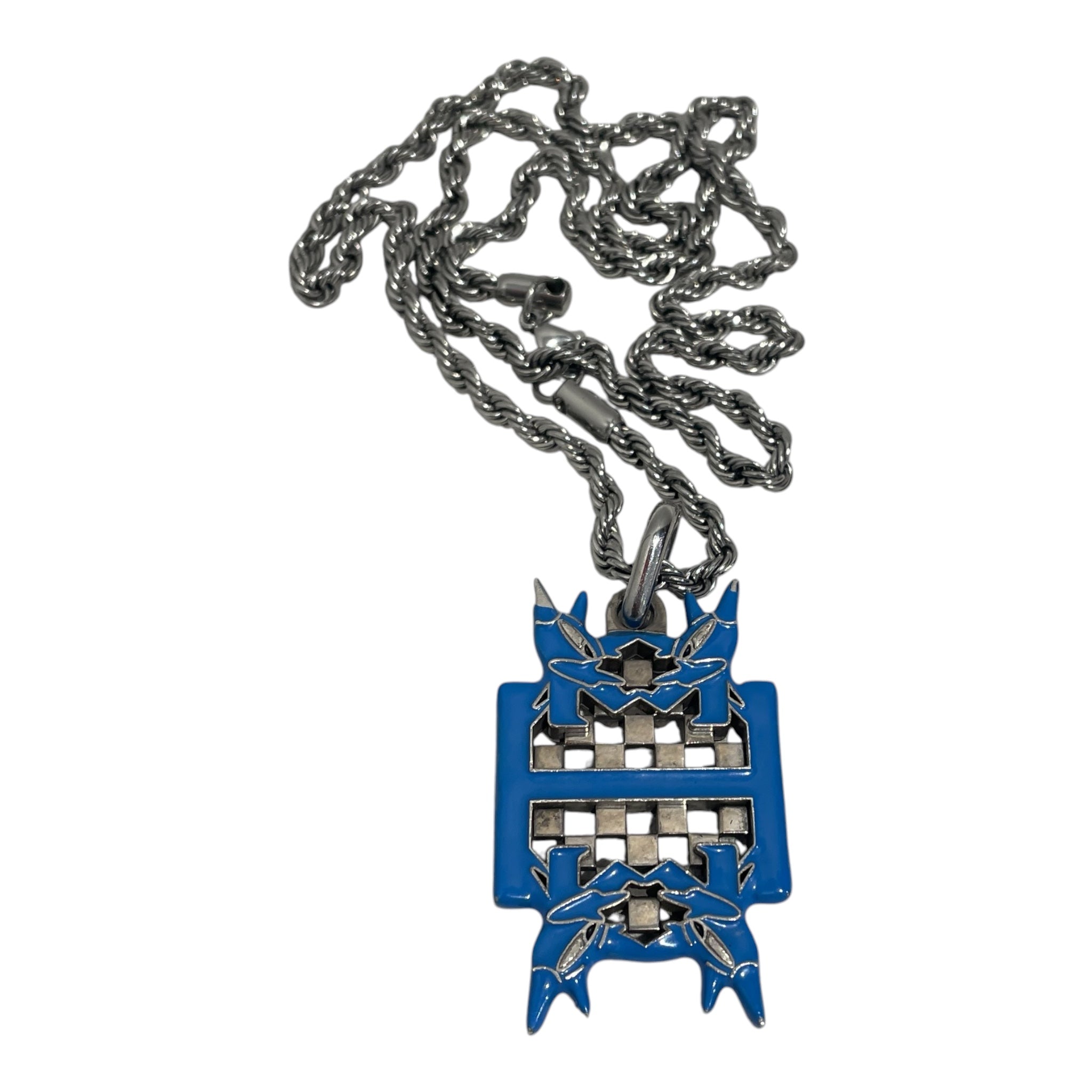 homer/Necklace/Stainless/SLV/M's/H-Crest Pendant view 1