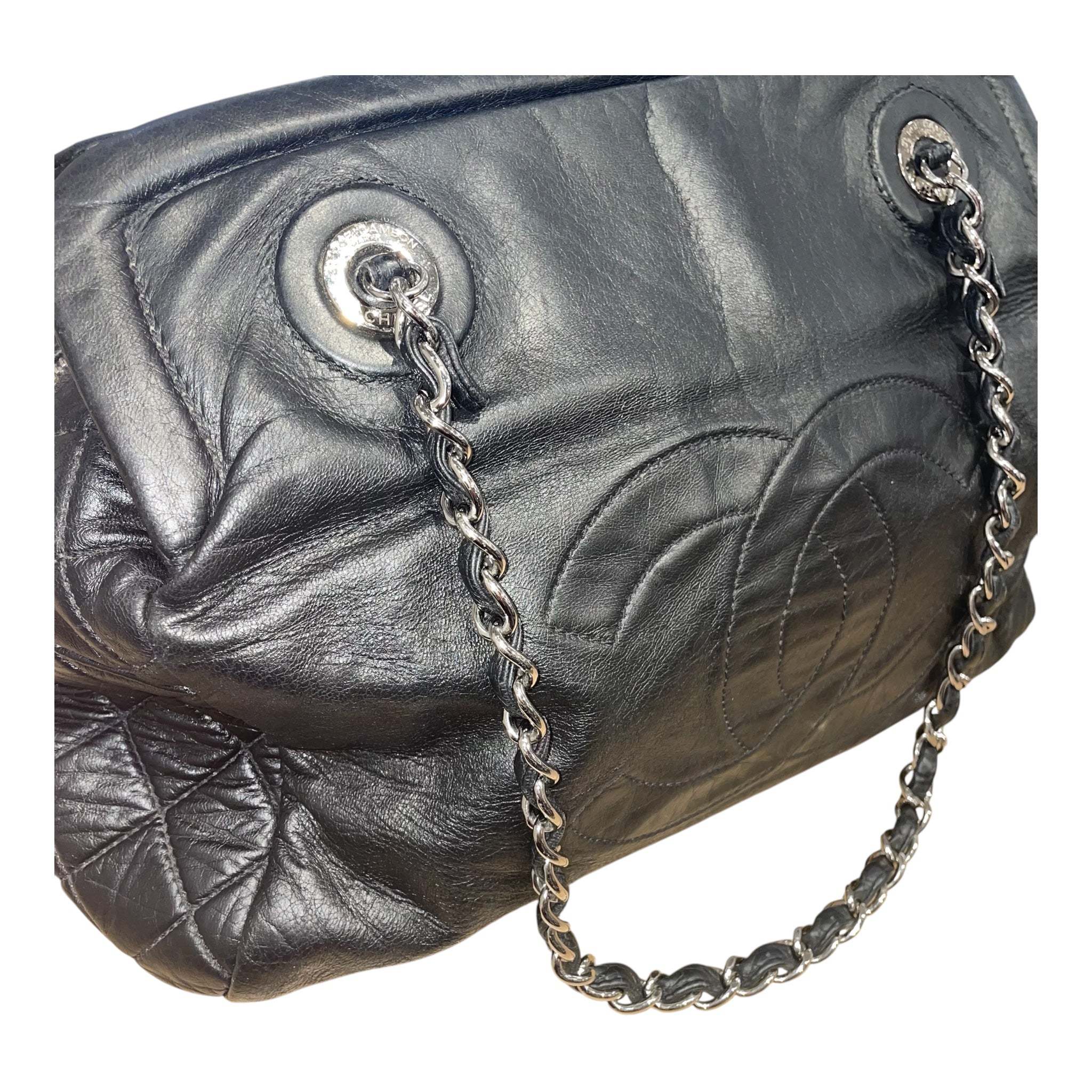 CHANEL/Hand Bag/Leather/BLK/TIMELESS CC FRAME view 6