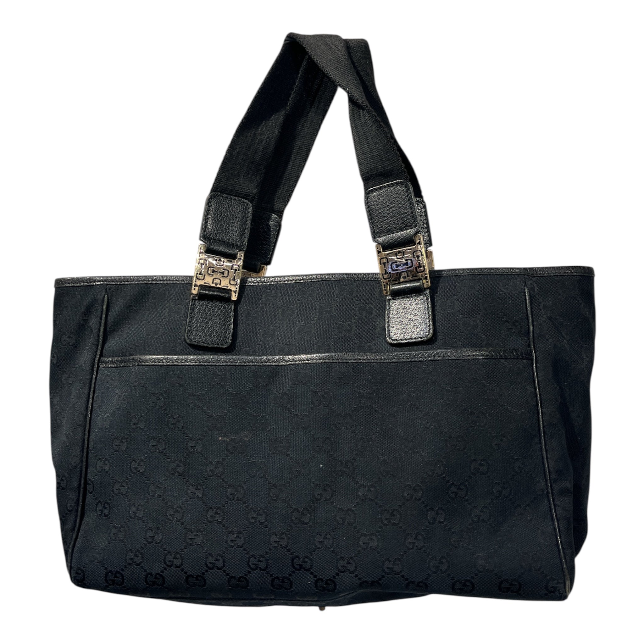 GUCCI/Bag/Monogram/BLK/GG Canvas Tote Bag view 4
