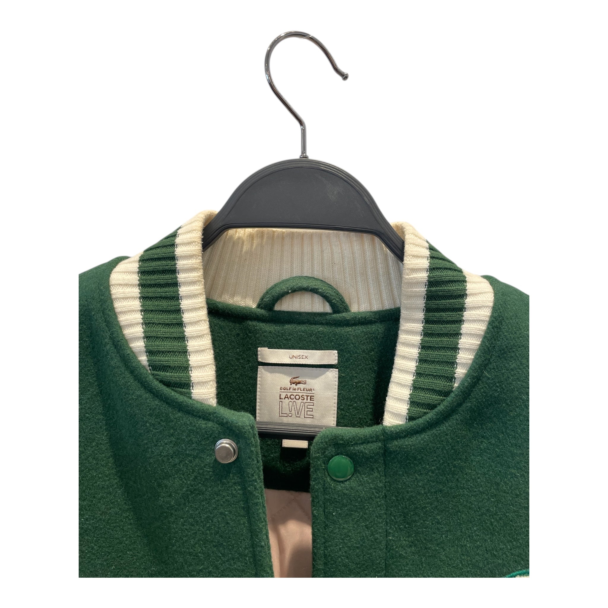 Golf Le Fleur(Le Fleur)/LACOSTE L!VE/Jacket/M/Wool/GRN/ view 3