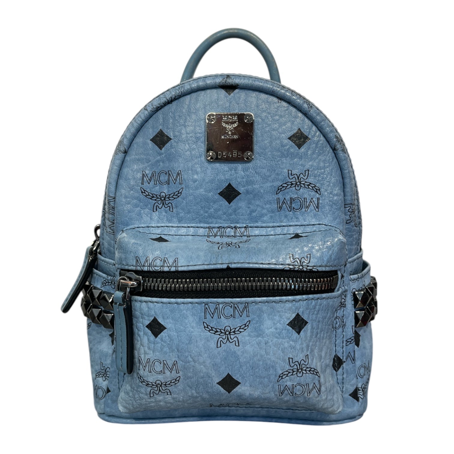 MCM/Backpack/Leather/BLU/VISETOS STARK SIDE STUD view 1