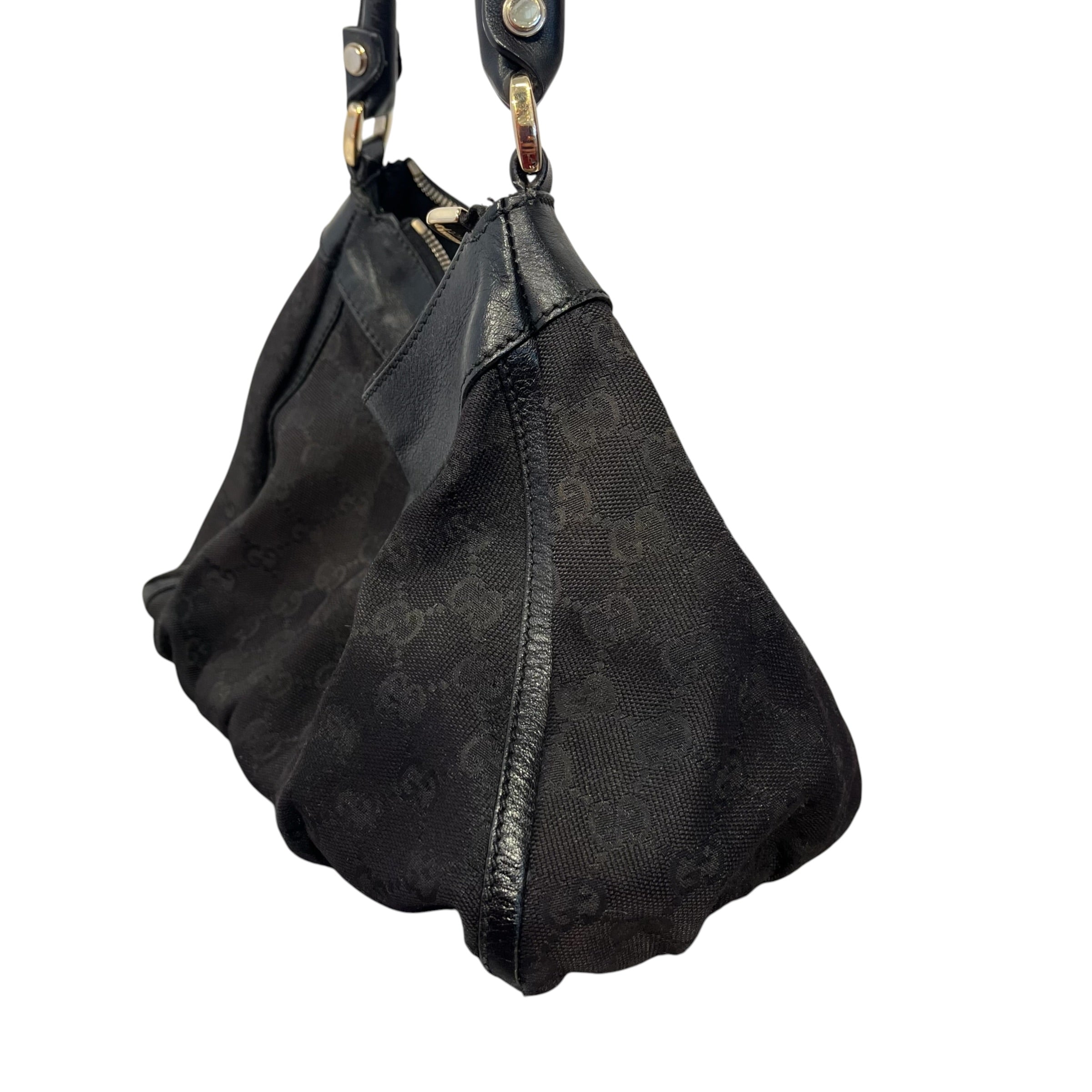 GUCCI/Hand Bag/Monogram/Cotton/BLK/ABBEY D RING view 3